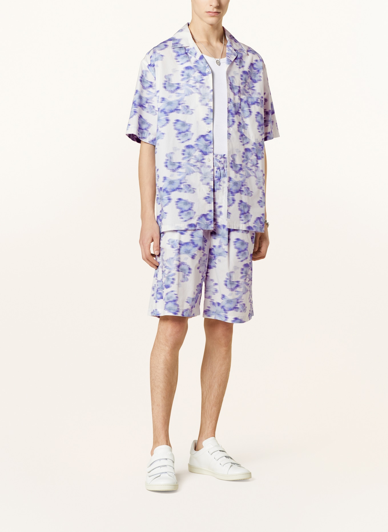 ISABEL MARANT Resort shirt LAZLO GB comfort fit, Color: LIGHT BLUE/ WHITE (Image 2)