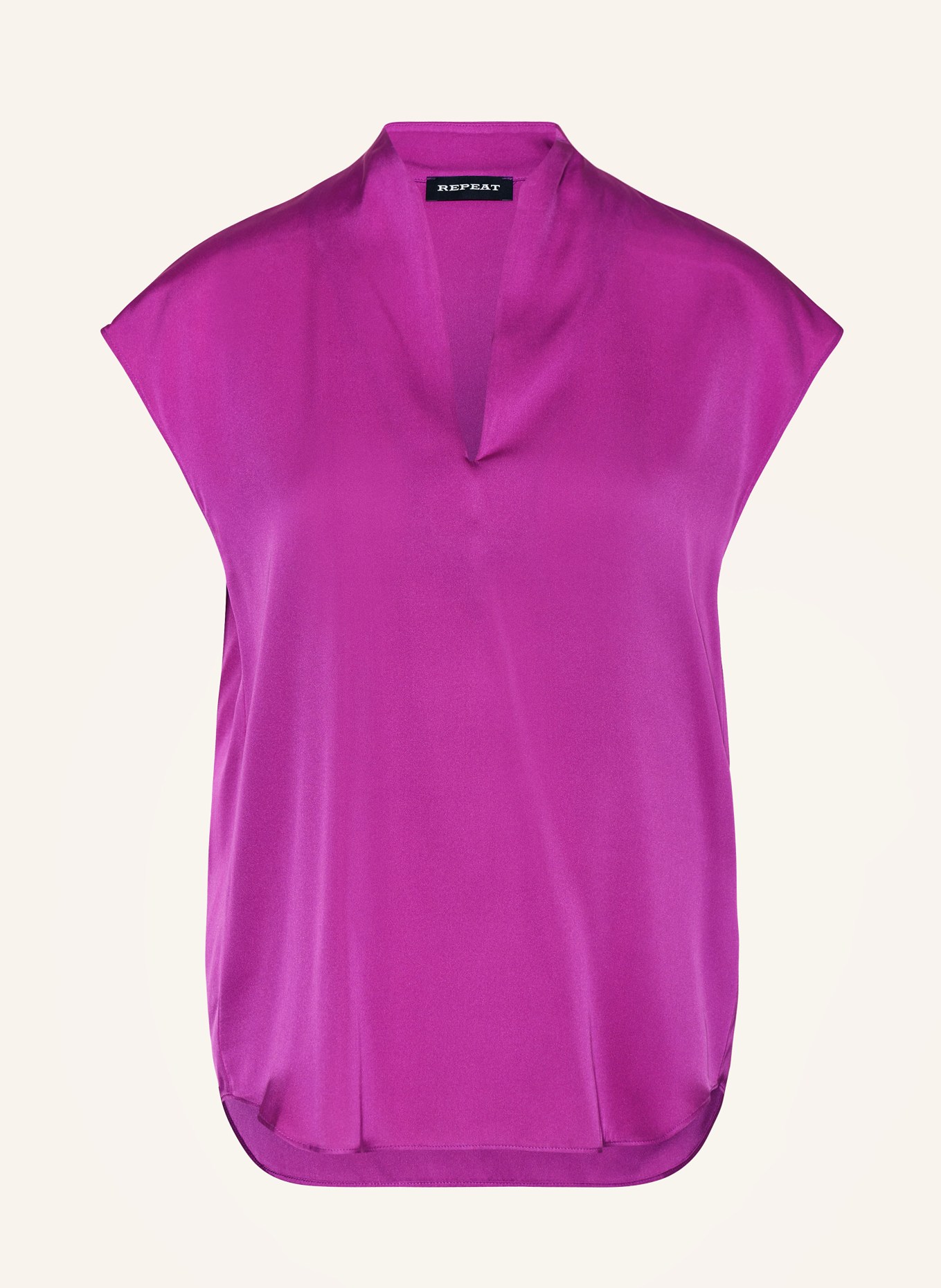 REPEAT Silk top, Color: FUCHSIA (Image 1)