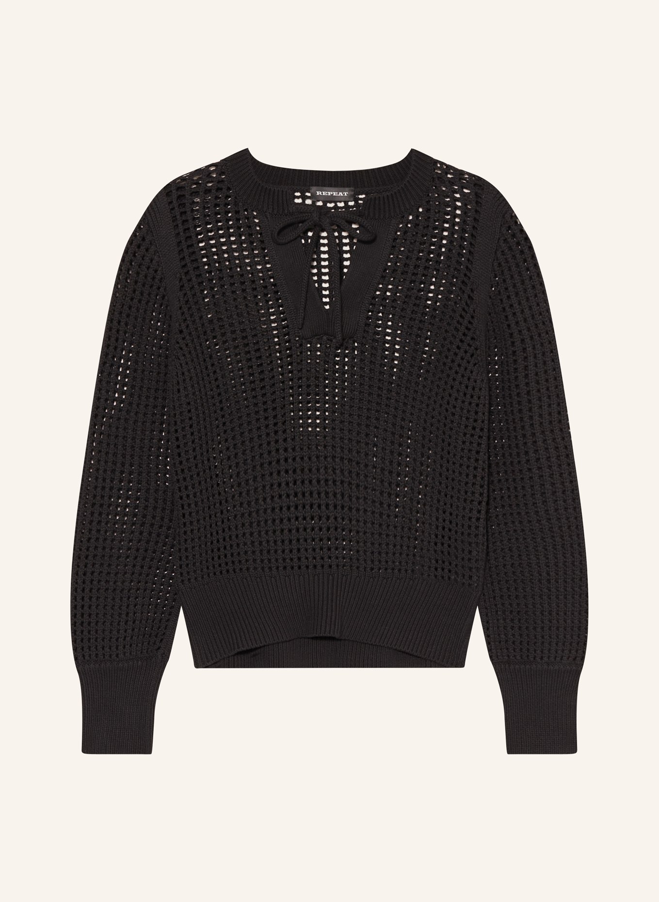 REPEAT Sweter, Kolor: 1025 black (Obrazek 1)