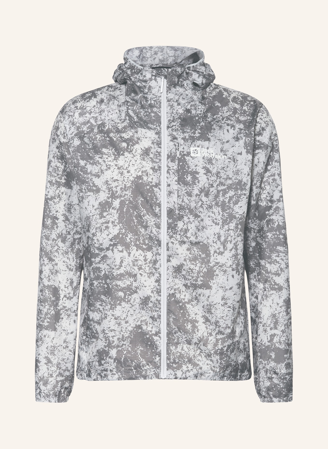 Jack Wolfskin Outdoor jacket PRELIGHT WIND, Color: GRAY/ DARK GRAY/ LIGHT GRAY (Image 1)