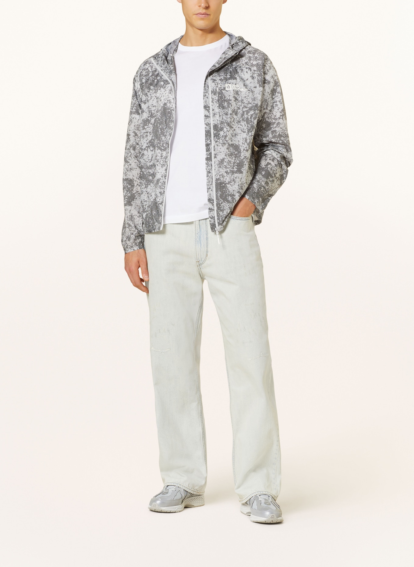Jack Wolfskin Outdoor jacket PRELIGHT WIND, Color: GRAY/ DARK GRAY/ LIGHT GRAY (Image 2)