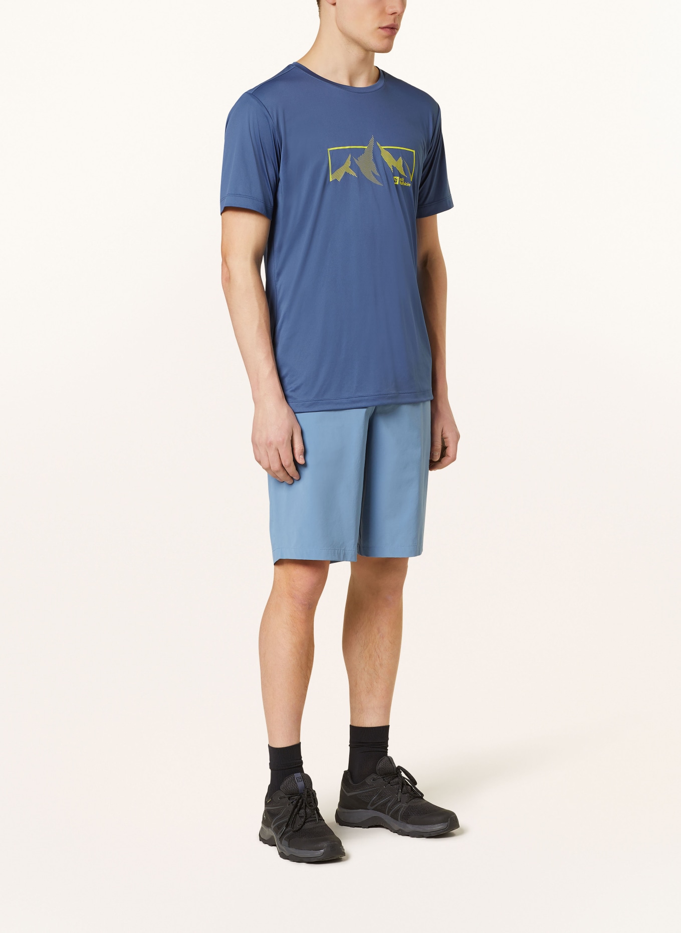 Jack Wolfskin T-Shirt PEAK GRAPHIC, Farbe: BLAU (Bild 2)