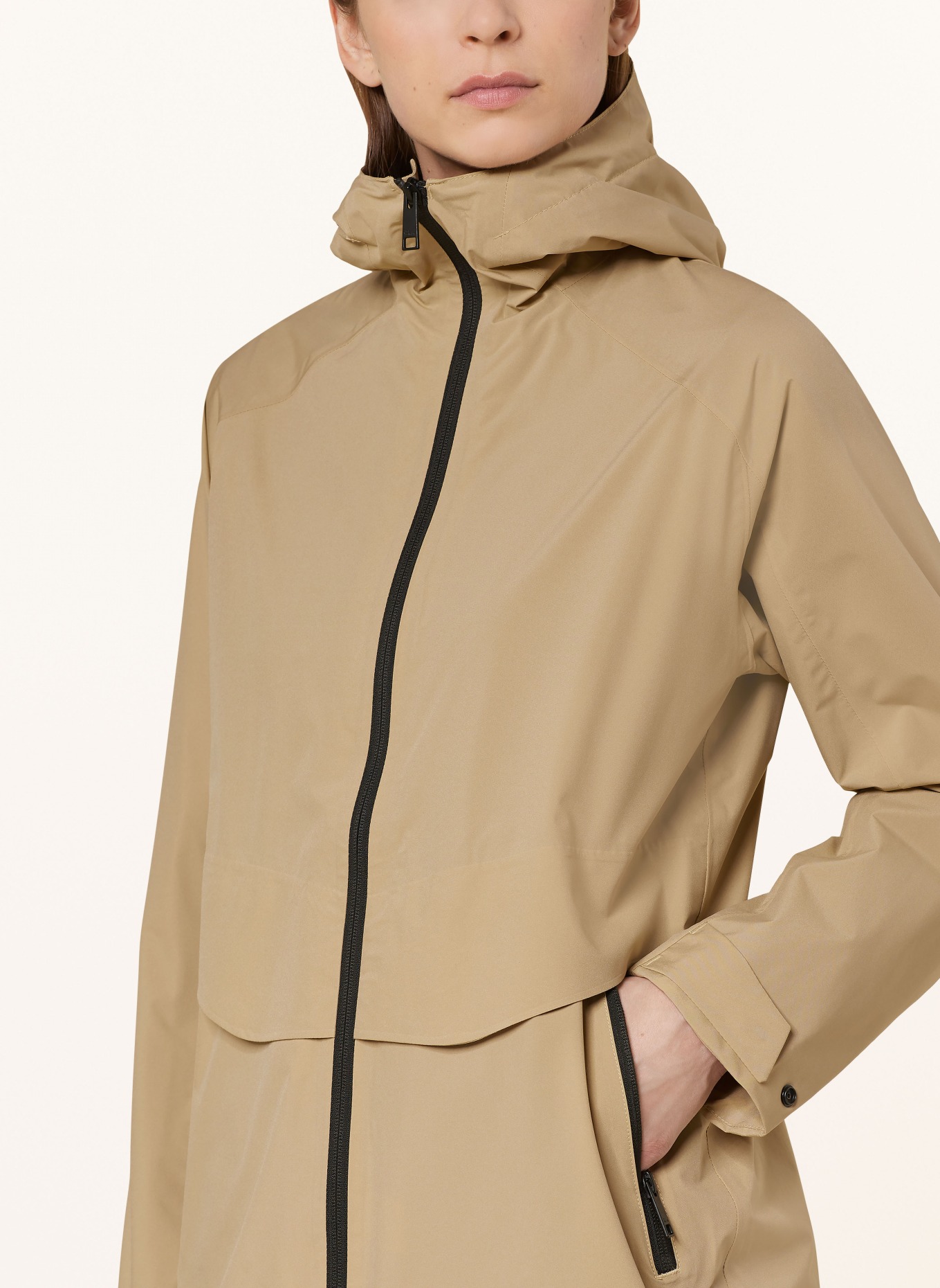 Jack Wolfskin Outdoor jacket MAINKAI LONG, Color: BEIGE (Image 5)