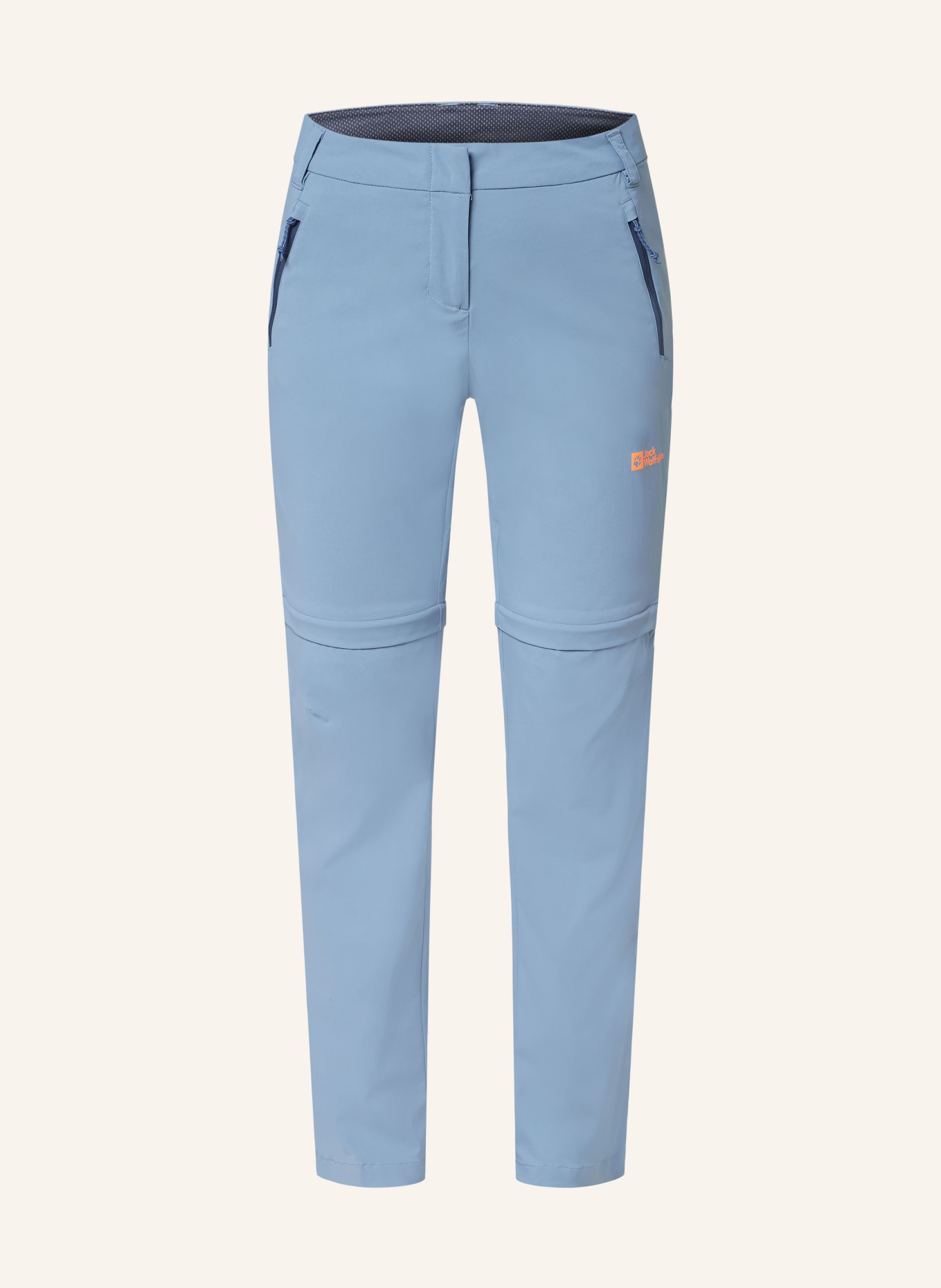 Jack Wolfskin Zip-off trousers GLASTAL, Color: BLUE GRAY (Image 1)