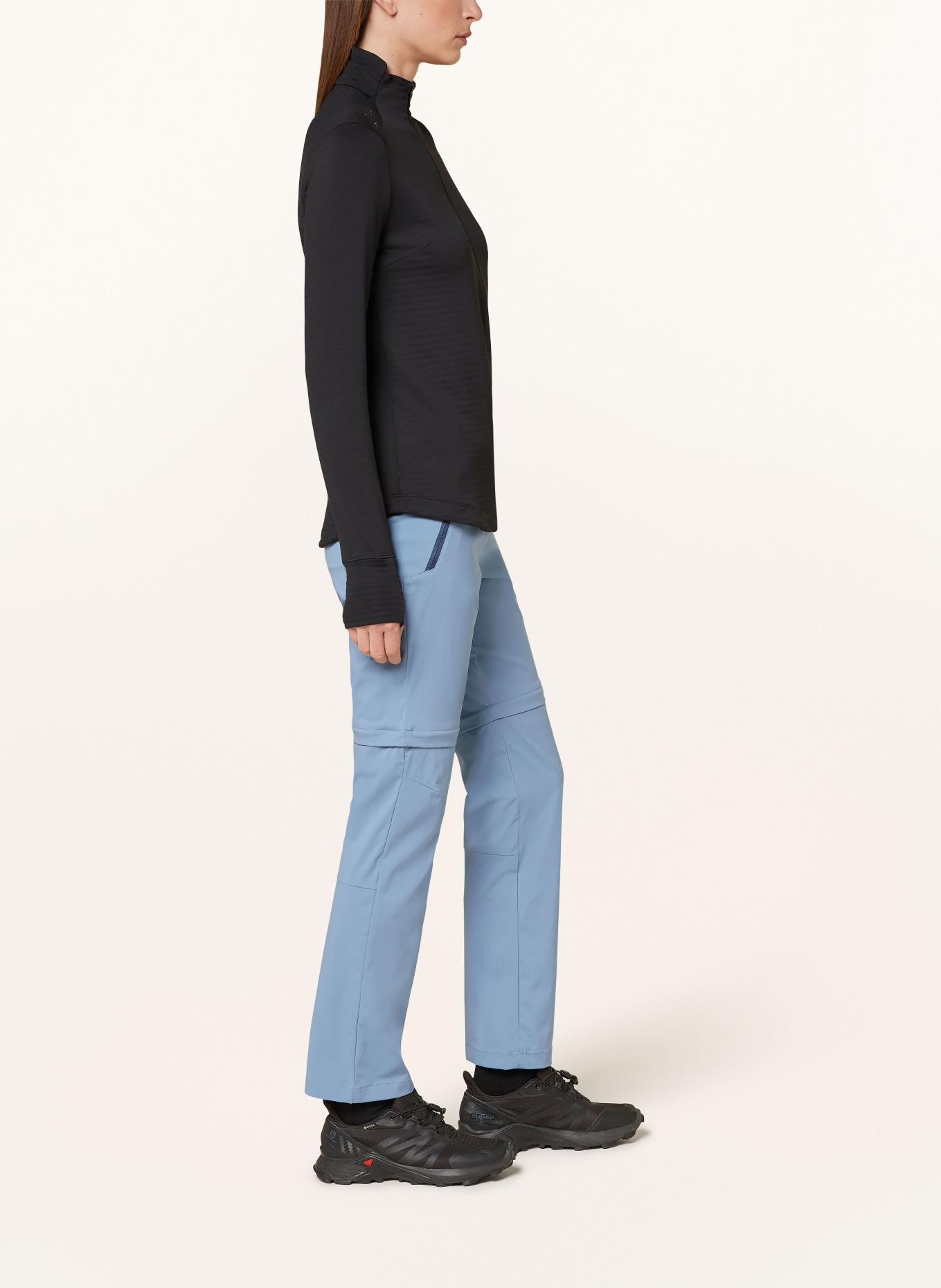 Jack Wolfskin Zip-off trousers GLASTAL, Color: BLUE GRAY (Image 5)