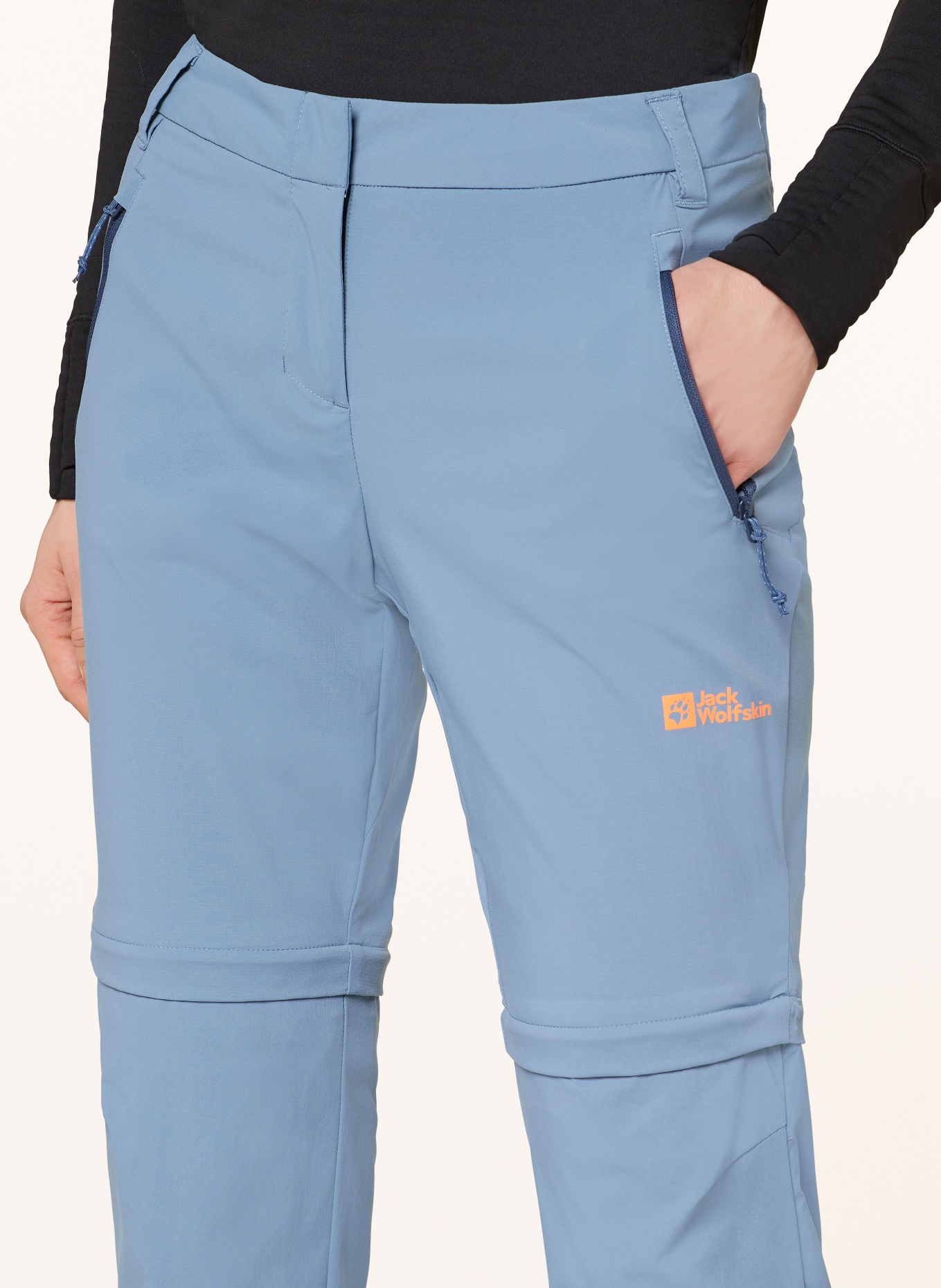Jack Wolfskin Zip-off trousers GLASTAL, Color: BLUE GRAY (Image 6)