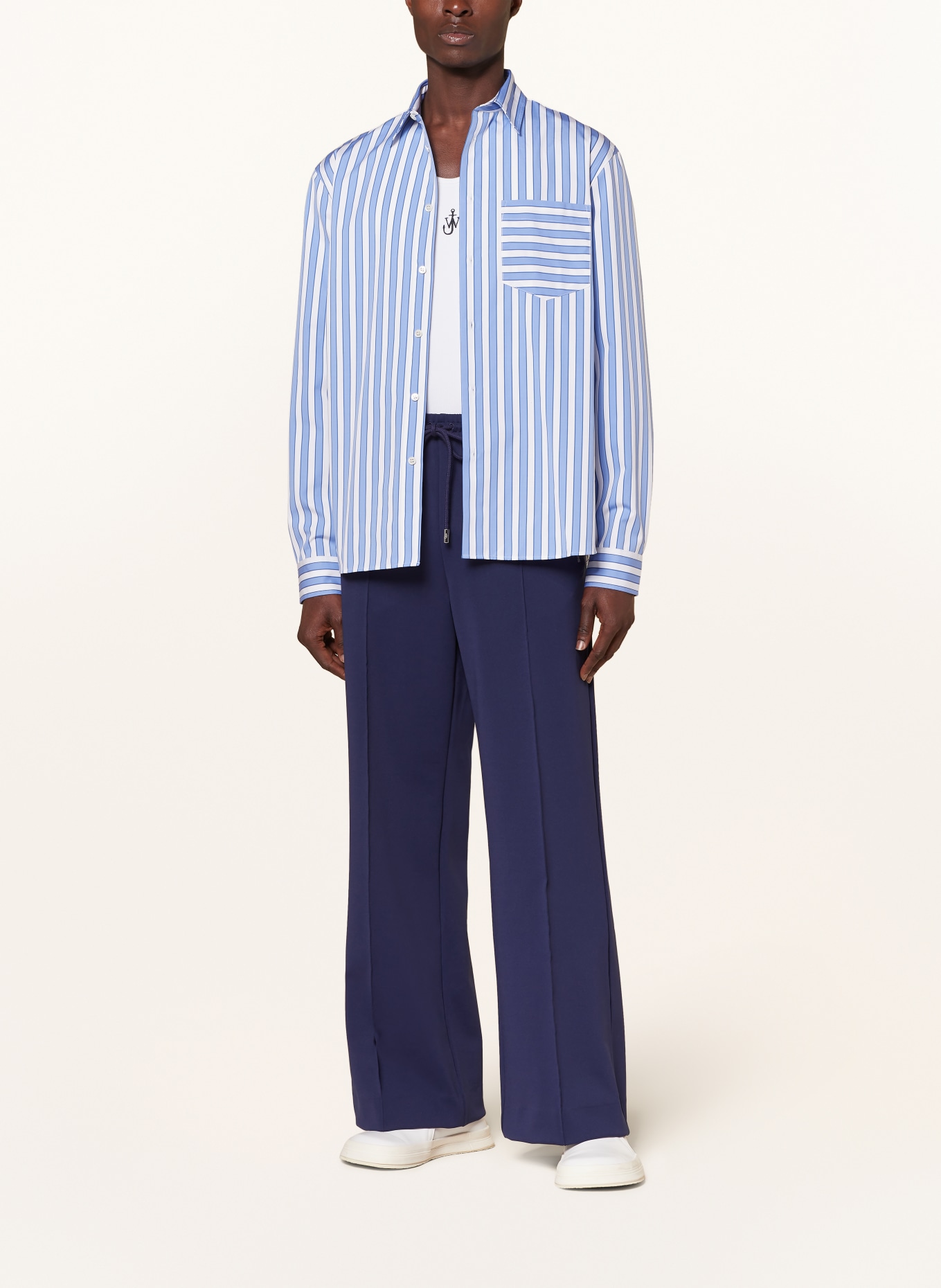 JW ANDERSON Shirt comfort fit, Color: BLUE/ WHITE (Image 2)