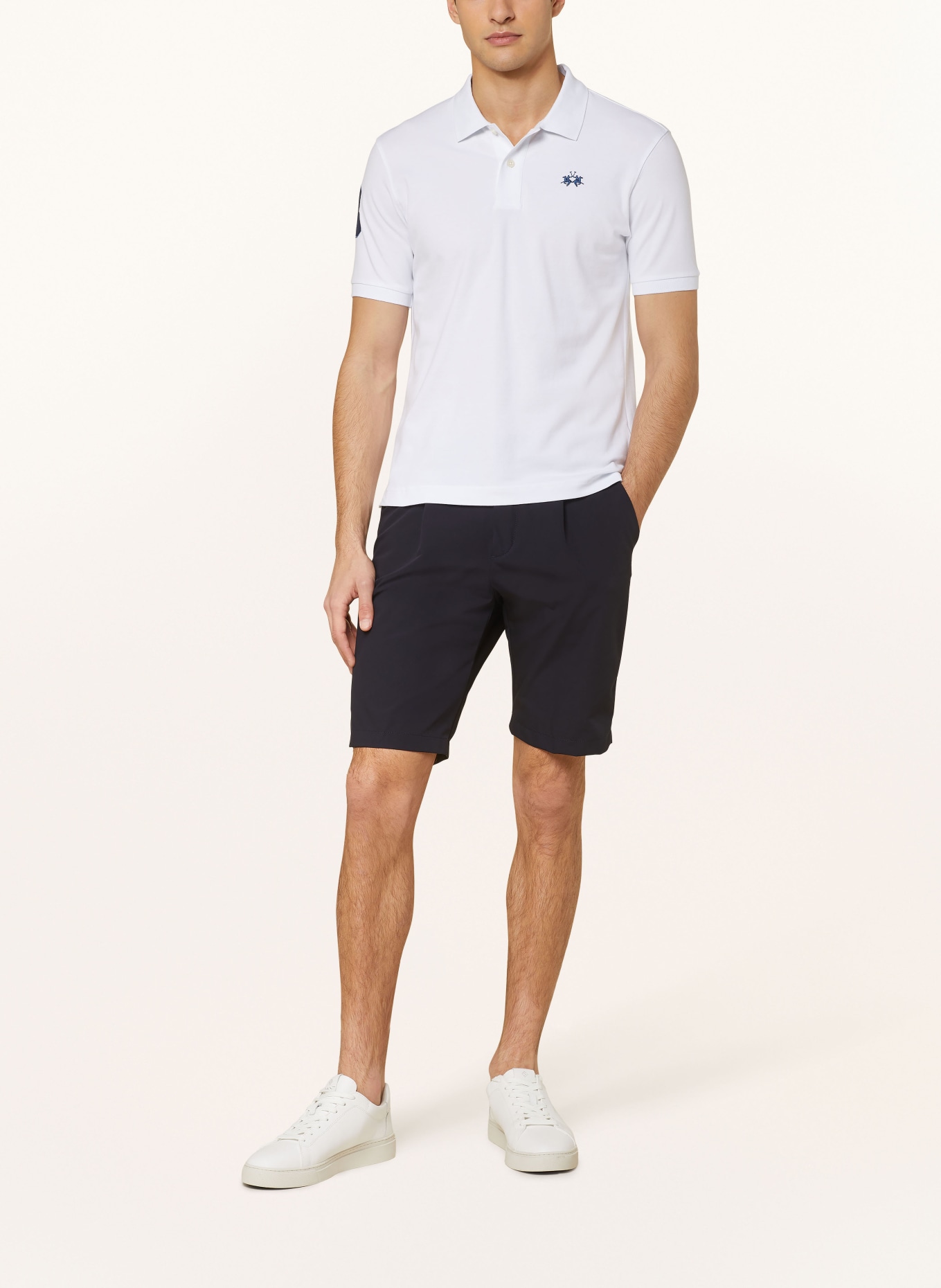 LA MARTINA Jersey polo shirt slim fit, Color: WHITE (Image 2)