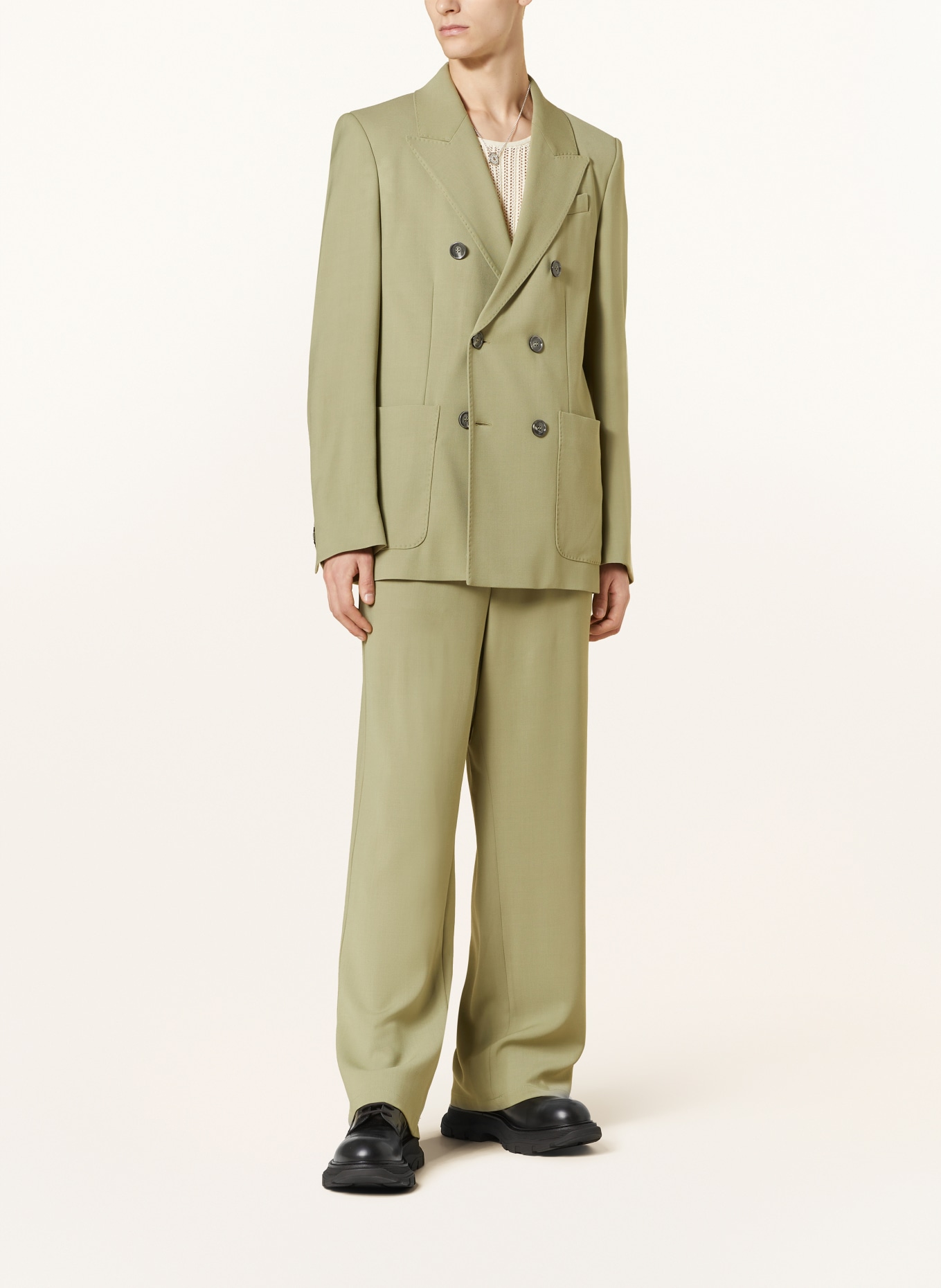 AMI PARIS Suit jacket Slim Fit, Color: 351 OLIVE (Image 2)