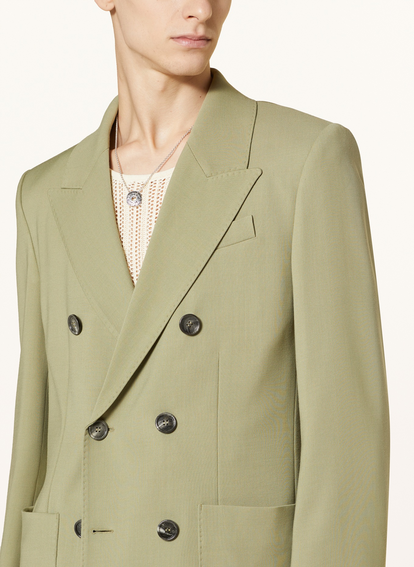 AMI PARIS Suit jacket Slim Fit, Color: 351 OLIVE (Image 5)