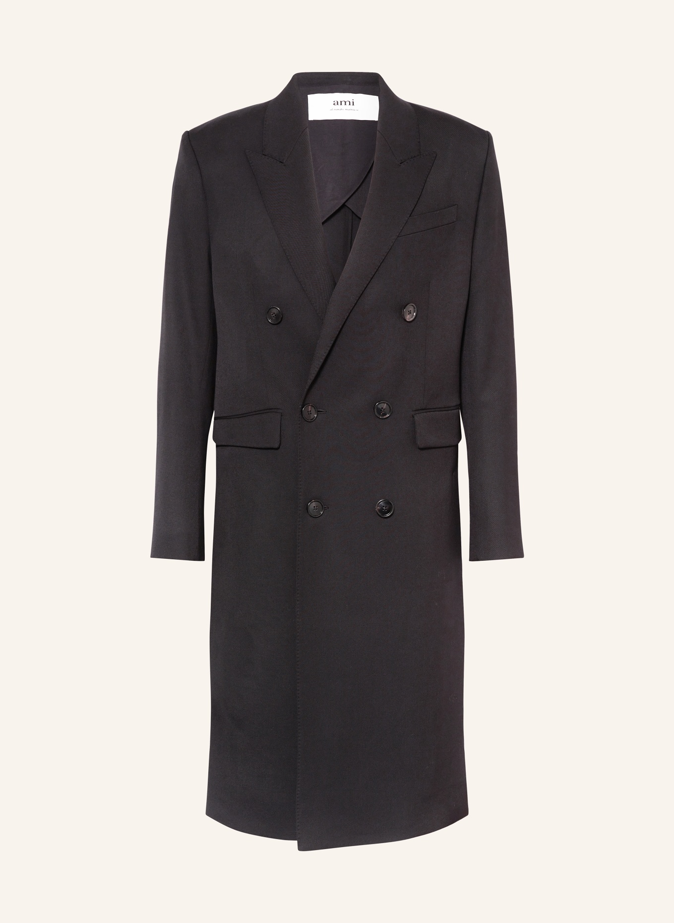 AMI PARIS Wool coat, Color: BLACK (Image 1)