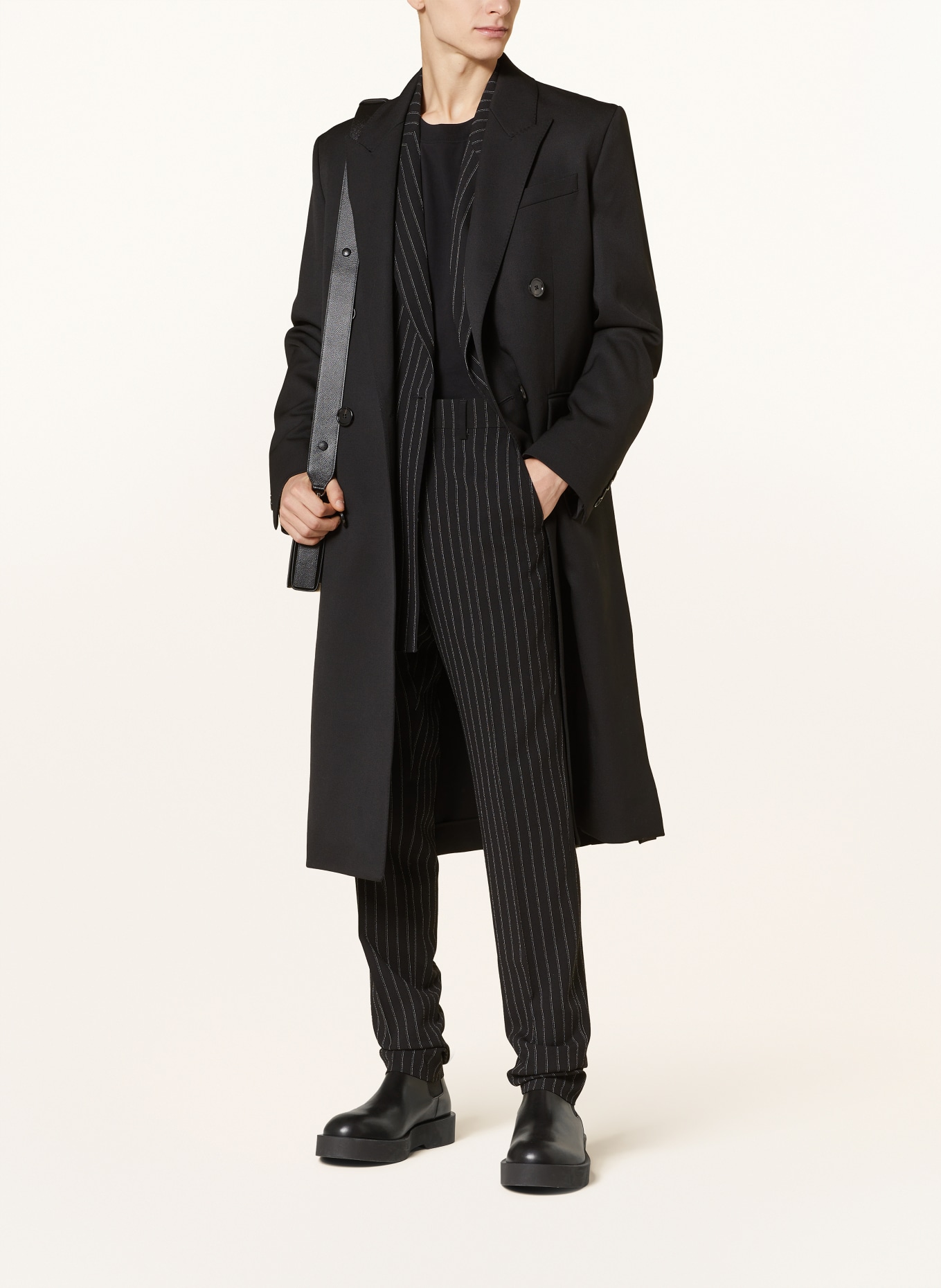 AMI PARIS Wool coat, Color: BLACK (Image 2)
