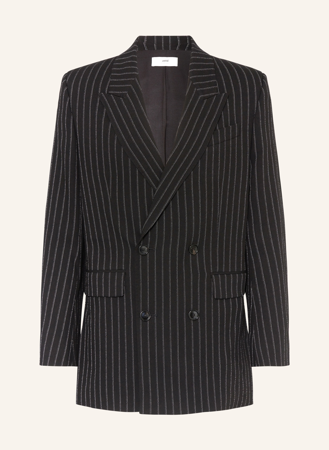 AMI PARIS Suit jacket regular fit, Color: BLACK/ WHITE (Image 1)