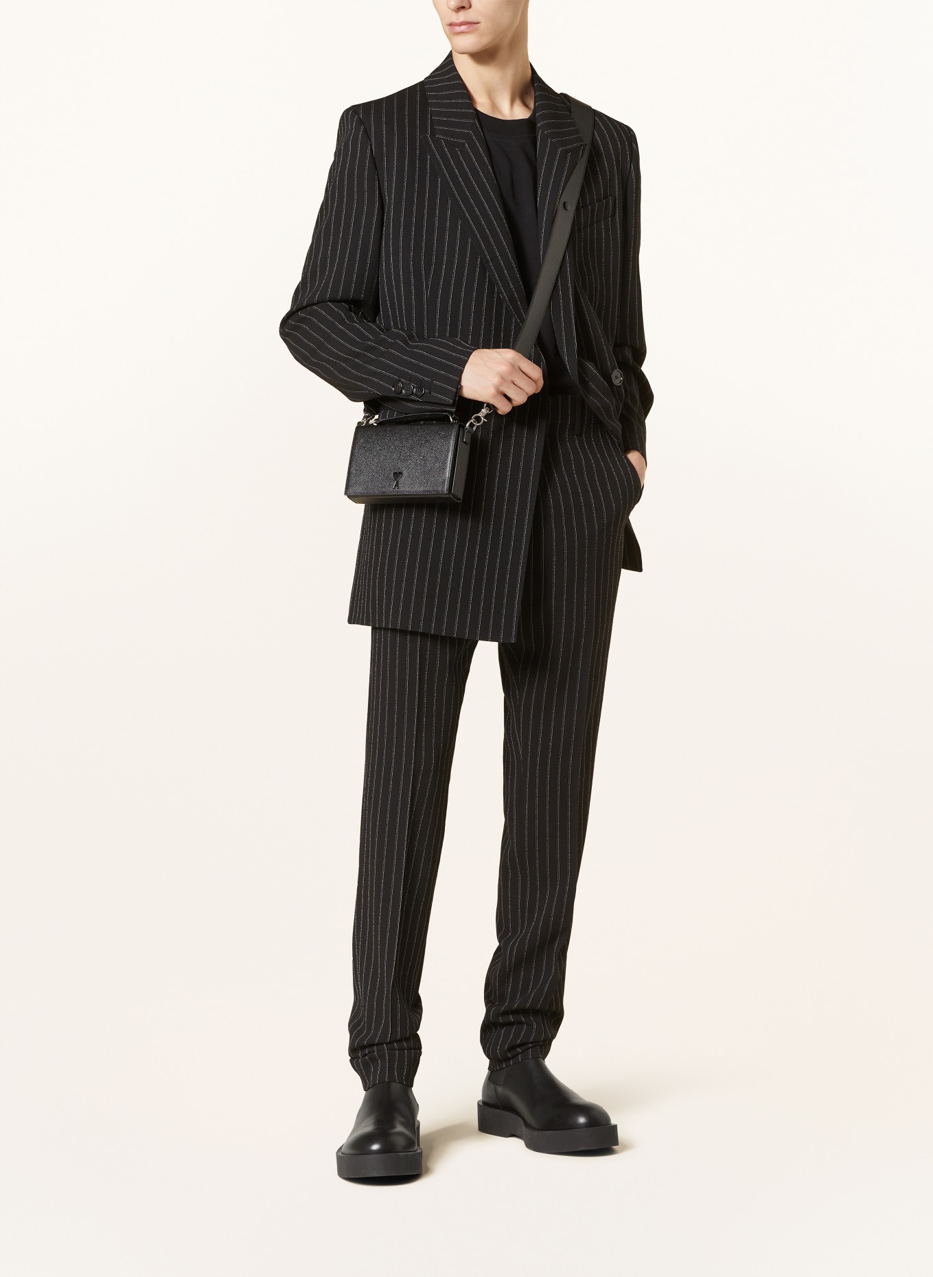 AMI PARIS Suit jacket regular fit, Color: BLACK/ WHITE (Image 2)