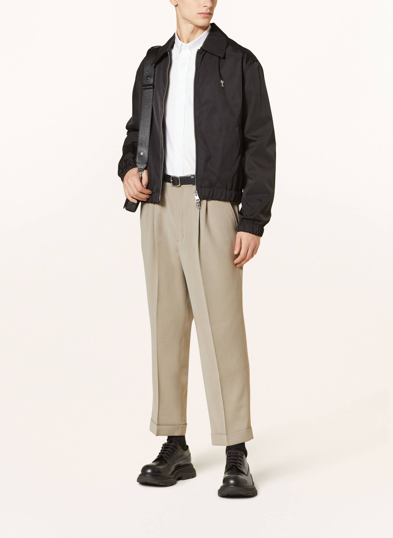 AMI PARIS Spodnie regular fit, Kolor: SZAROBRĄZOWY (Obrazek 2)