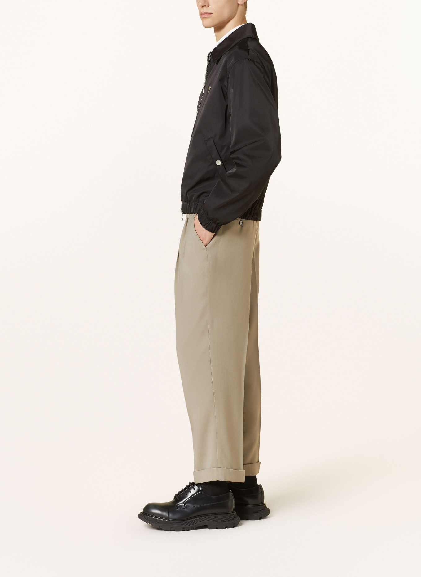 AMI PARIS Trousers regular fit, Color: TAUPE (Image 4)