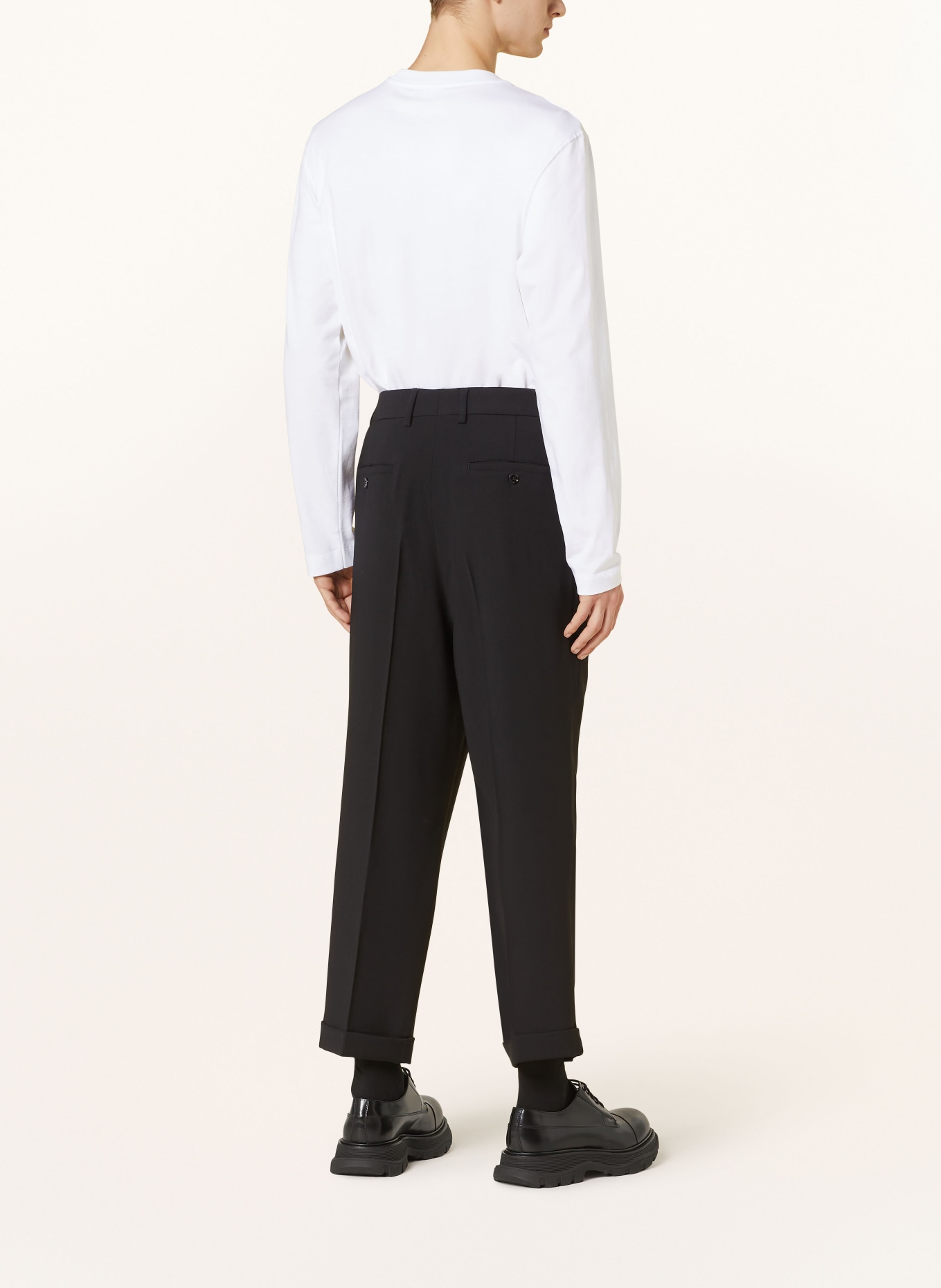 AMI PARIS Trousers regular fit, Color: BLACK (Image 3)