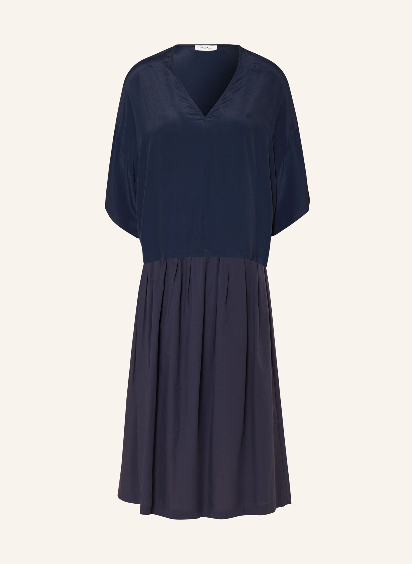 ottod'ame Shirt blouse with silk, Color: DARK BLUE (Image 1)