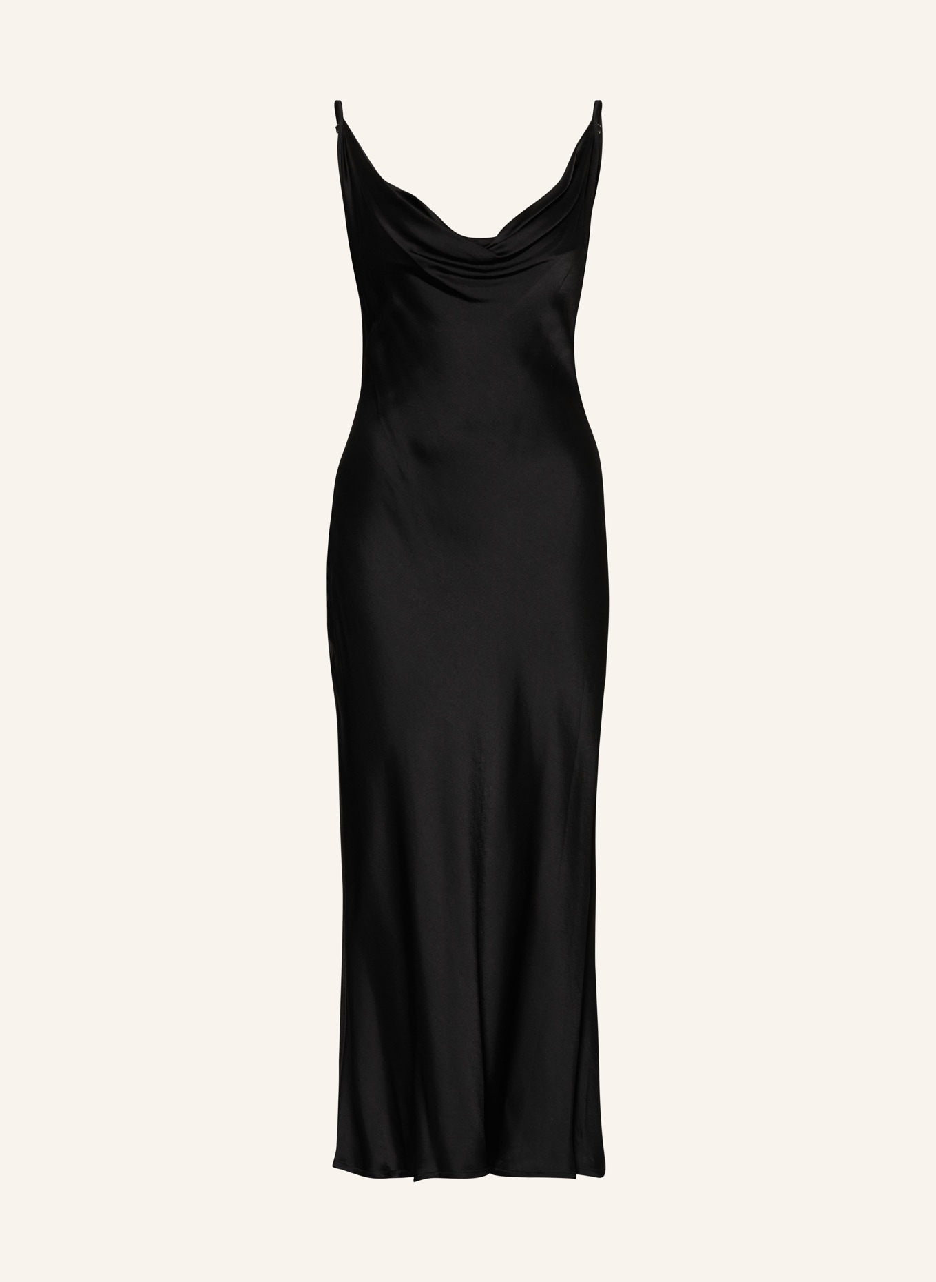 ottod'ame Satin dress, Color: BLACK (Image 1)