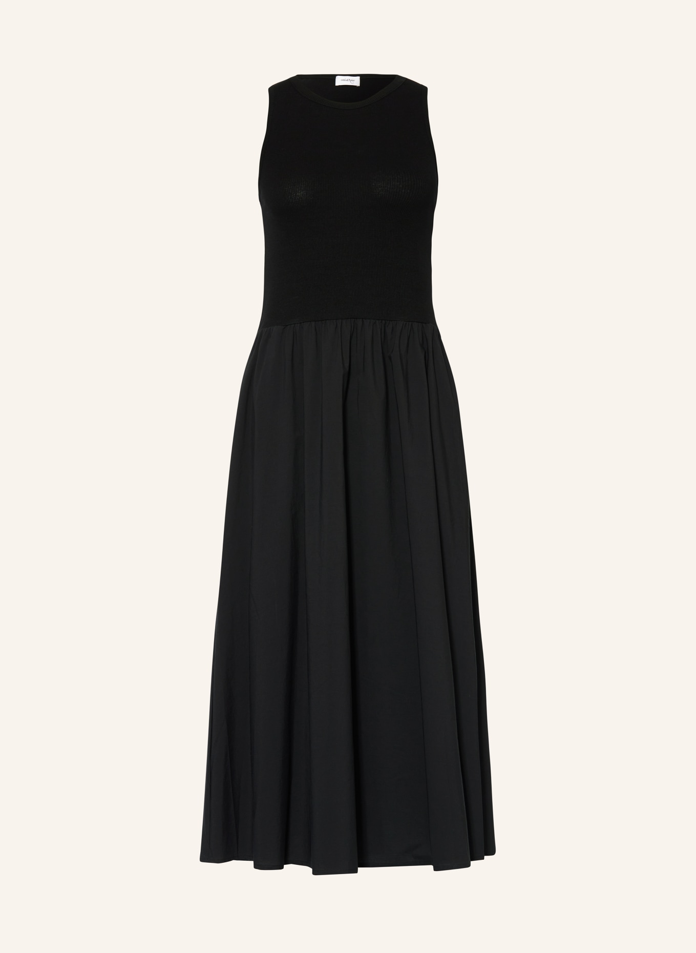 ottod'ame Dress in mixed materials, Color: BLACK (Image 1)