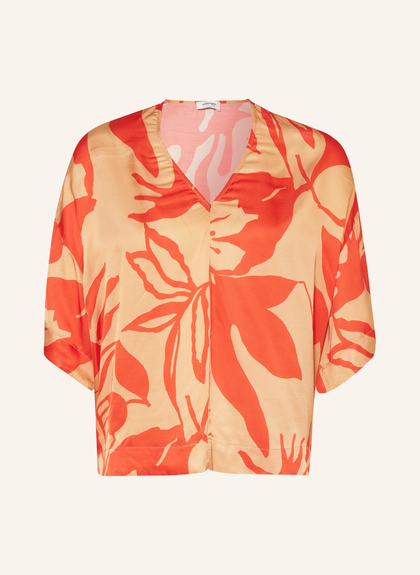 ottod'ame Shirt blouse, Color: ORANGE/ LIGHT ORANGE (Image 1)