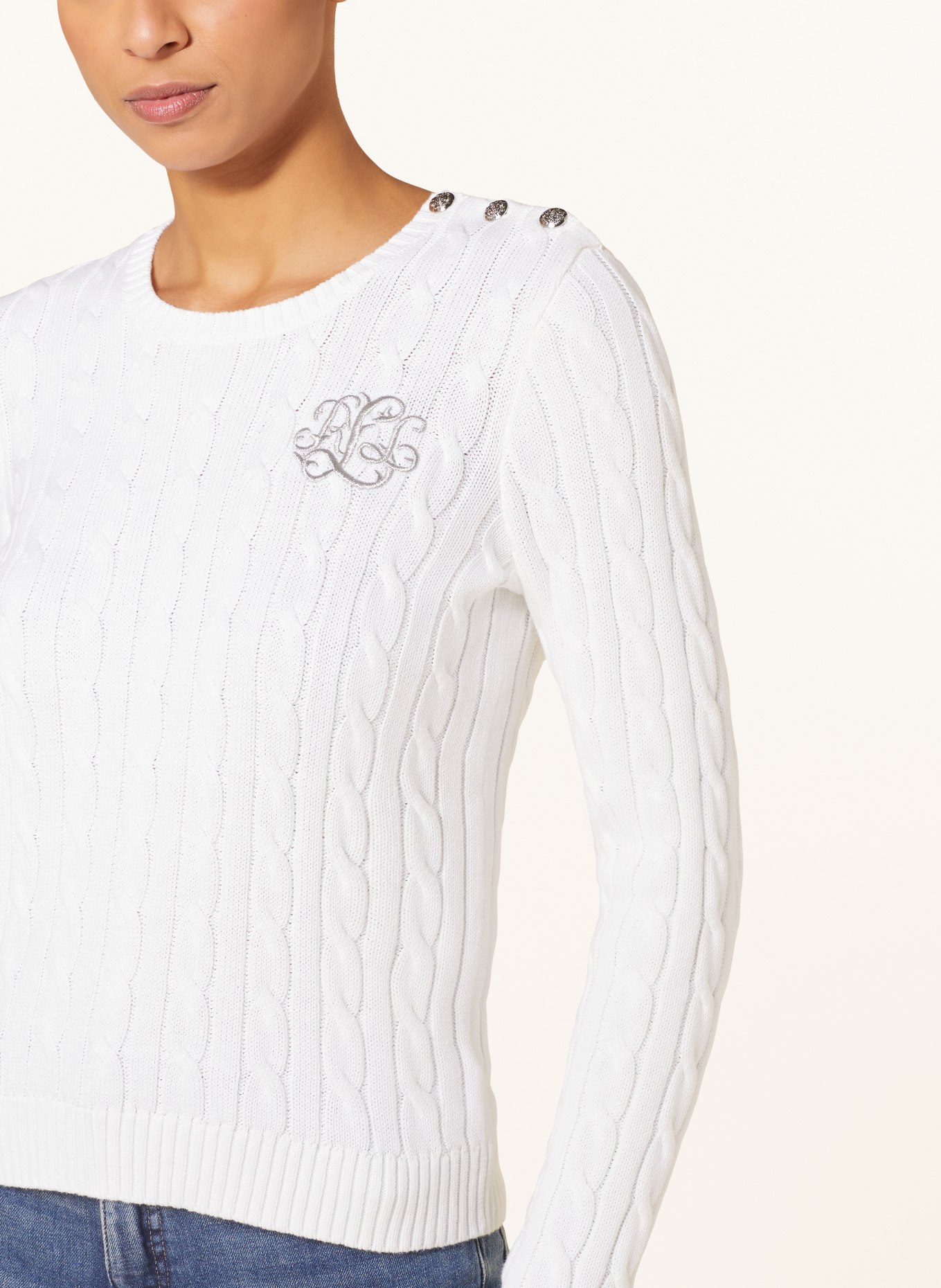 LAUREN RALPH LAUREN Sweater, Color: WHITE (Image 4)