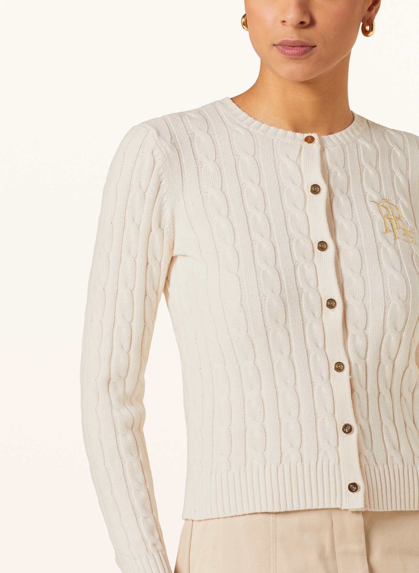 LAUREN RALPH LAUREN Cardigan, Color: CREAM (Image 4)