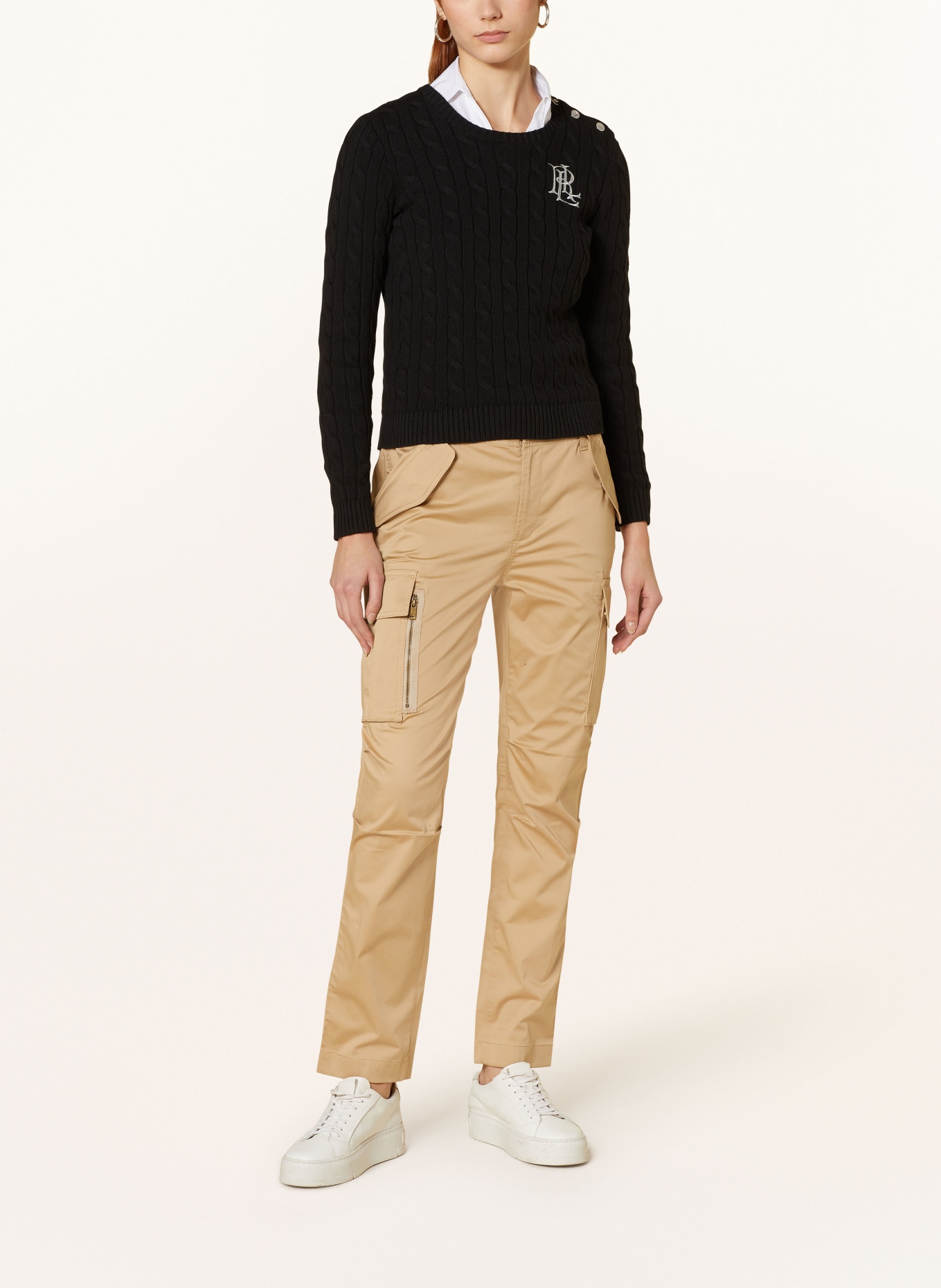 LAUREN RALPH LAUREN Sweater with glitter thread, Color: BLACK (Image 2)