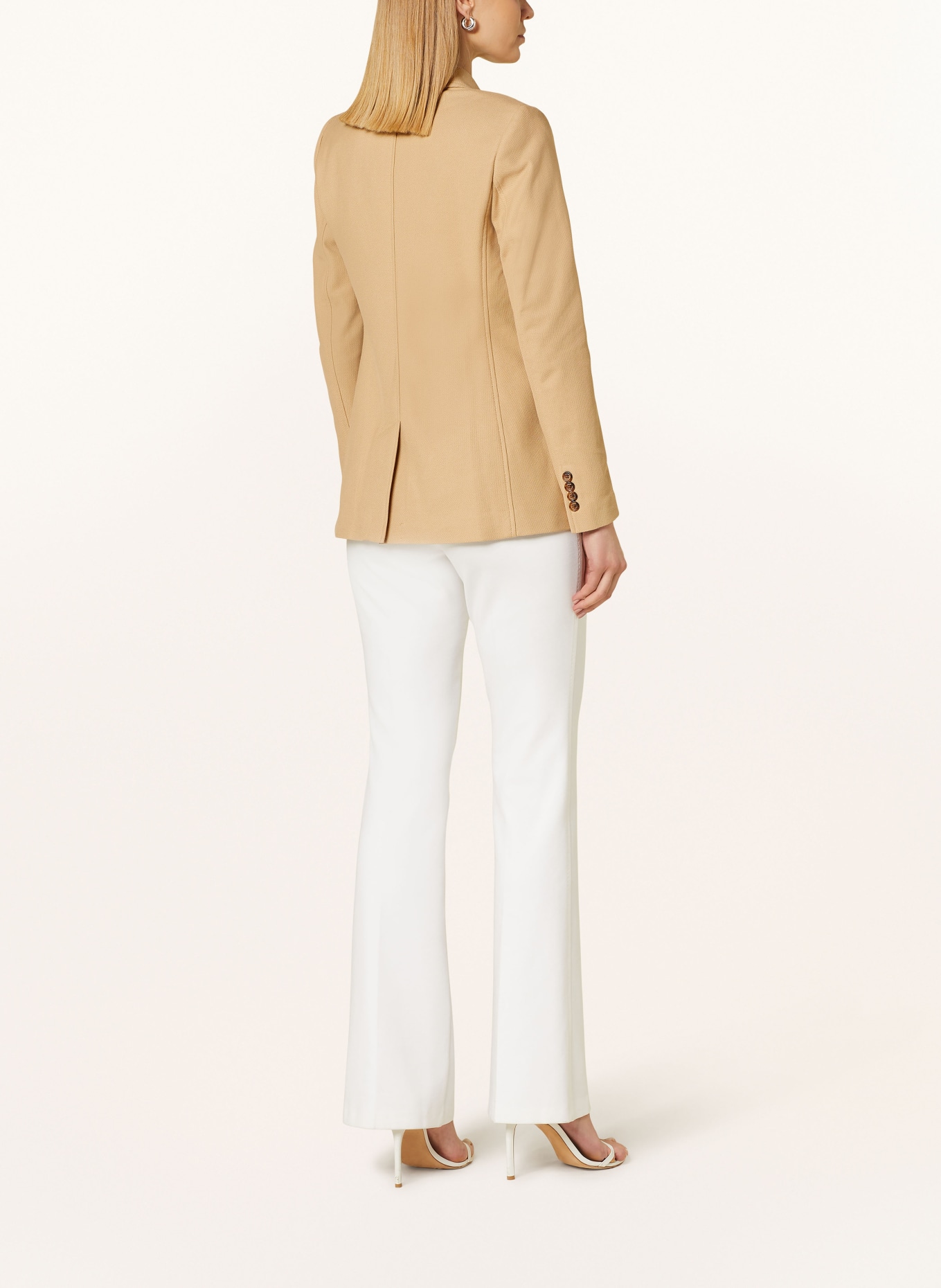 LAUREN RALPH LAUREN Piqué blazer, Color: BEIGE (Image 3)
