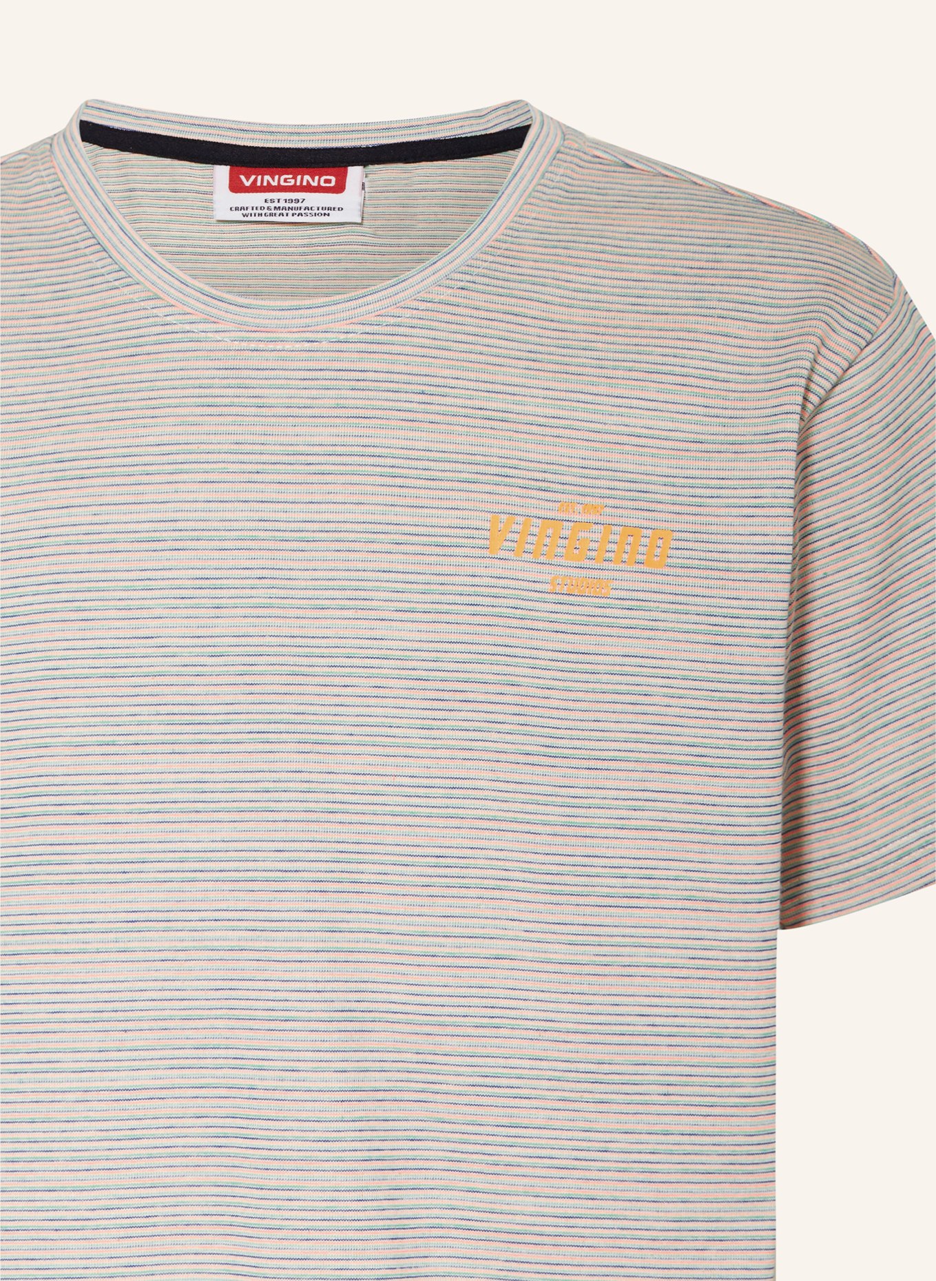 VINGINO T-Shirt JIPE, Farbe: HELLORANGE/ BLAU/ GRÜN (Bild 3)