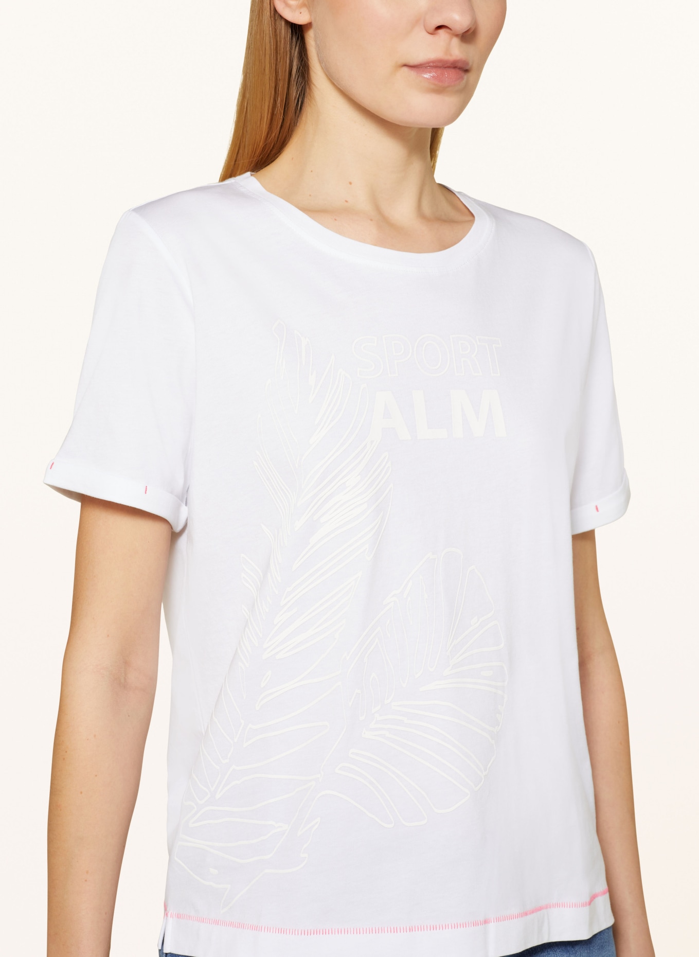 SPORTALM T-shirt, Color: WHITE (Image 4)
