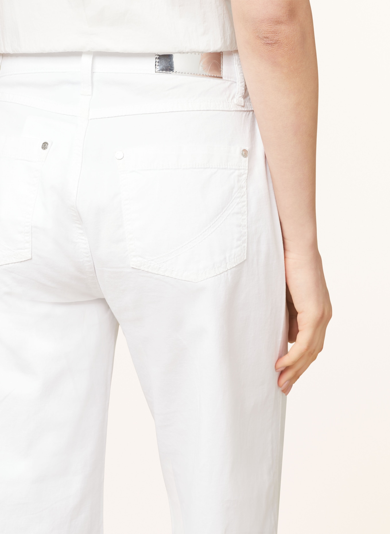 ULLI EHRLICH SPORTALM Mom jeans, Color: WHITE (Image 6)