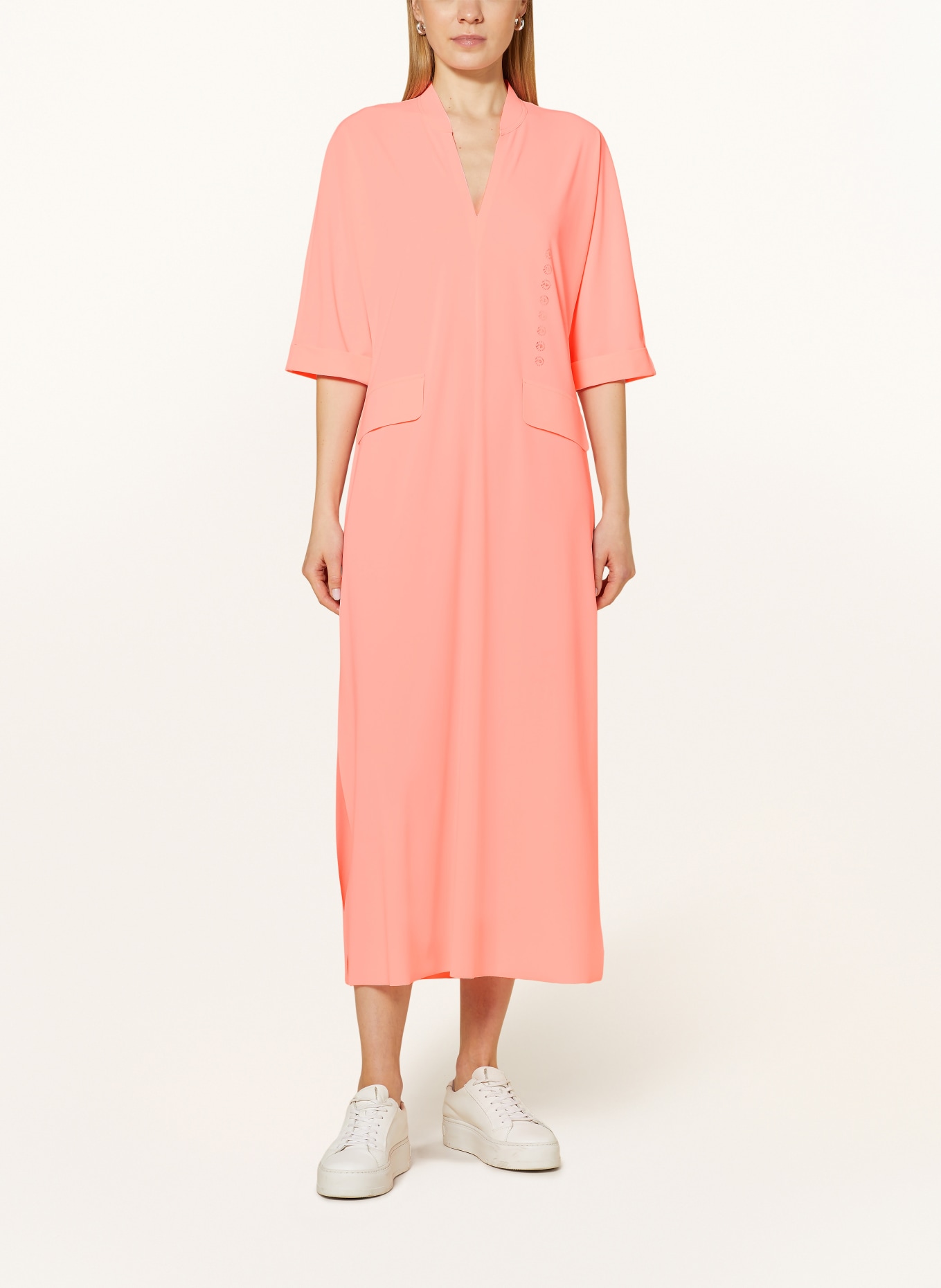ULLI EHRLICH SPORTALM Dress with 3/4 sleeves, Color: NEON PINK (Image 2)