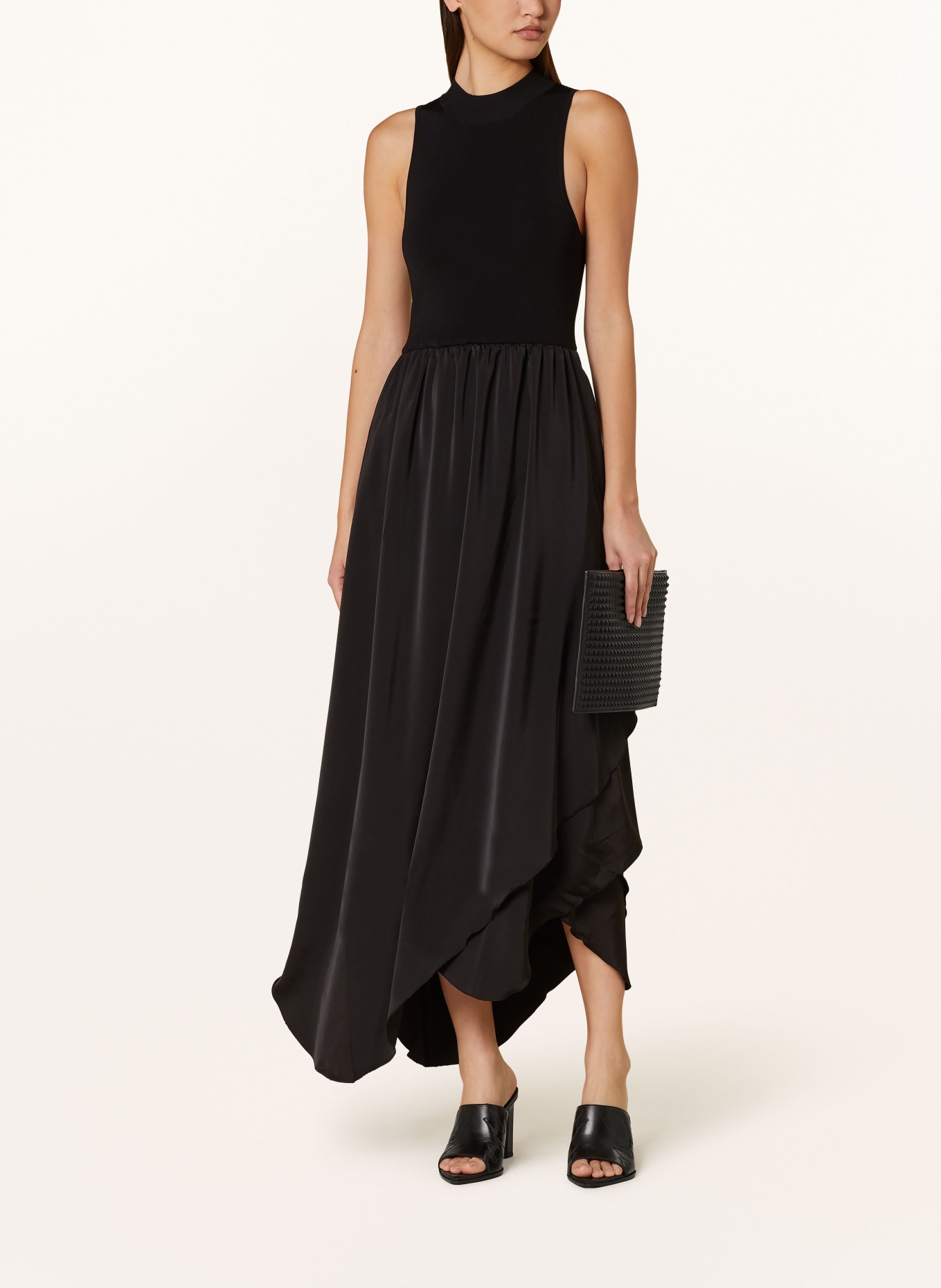 GESTUZ Dress PAMAGZ in mixed materials, Color: BLACK (Image 2)