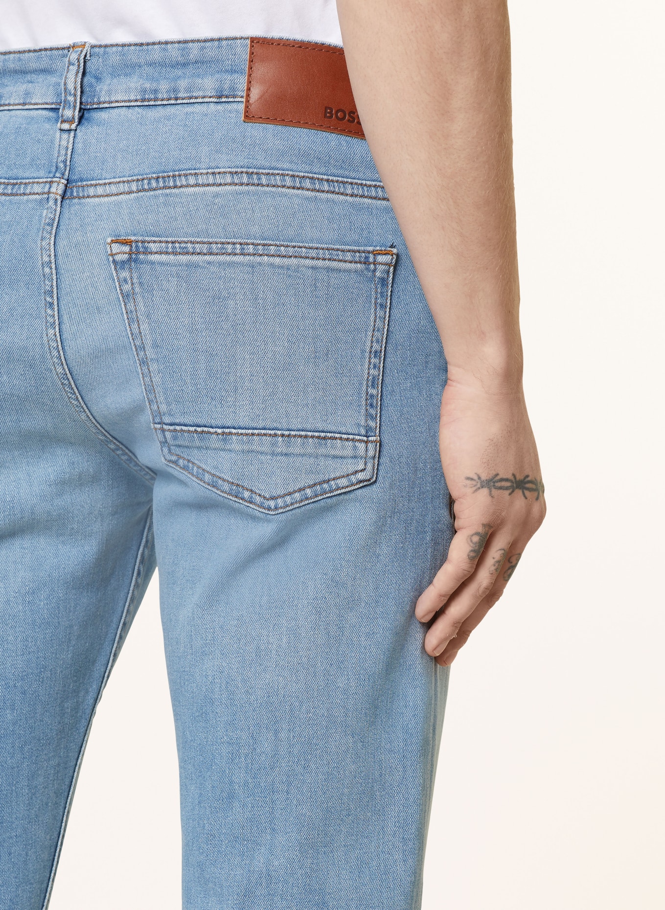 BOSS Jeans DELAWARE Slim Fit, Farbe: 450 LIGHT/PASTEL BLUE (Bild 6)