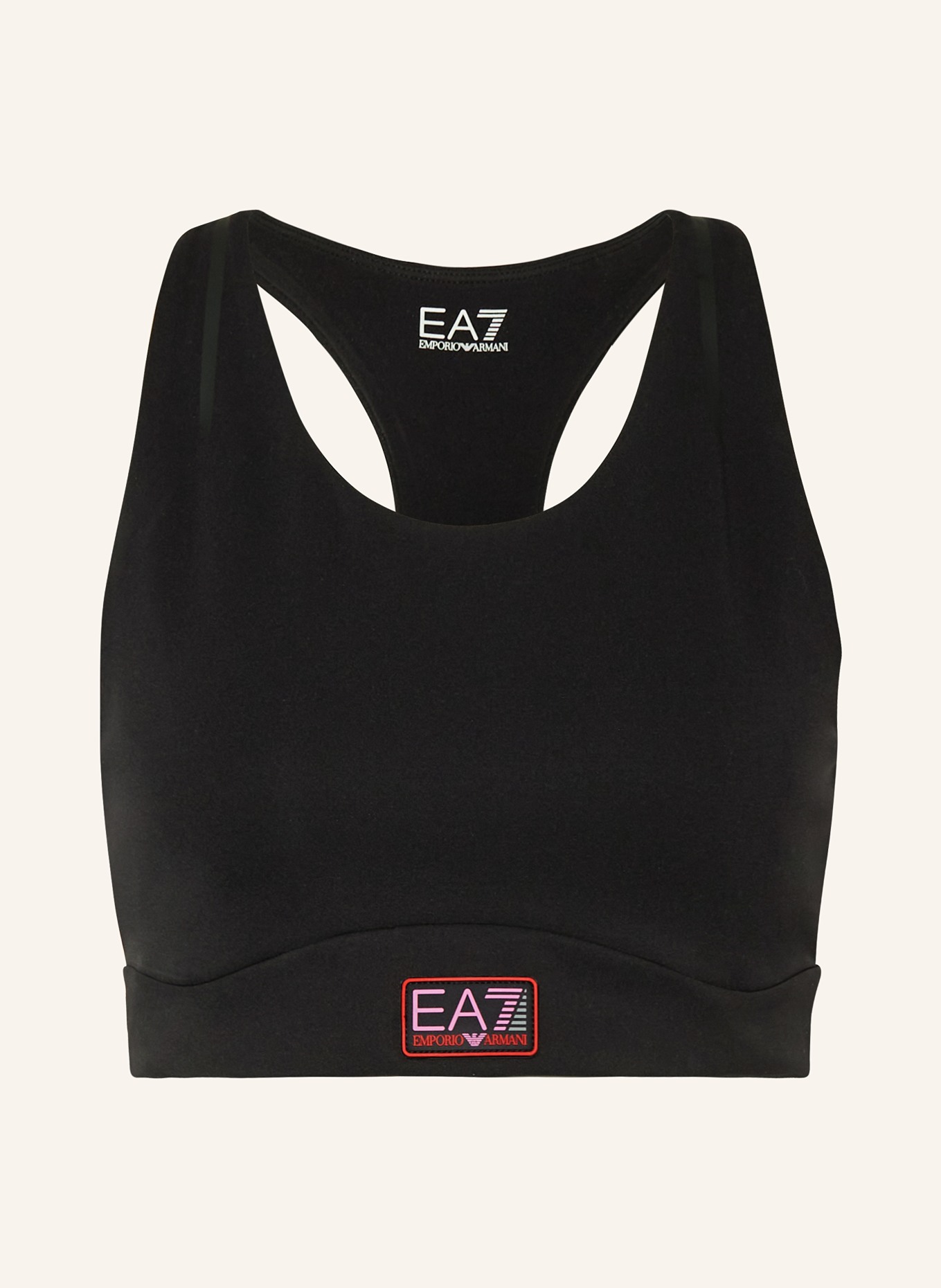 EA7 EMPORIO ARMANI Sports bra, Color: BLACK (Image 1)
