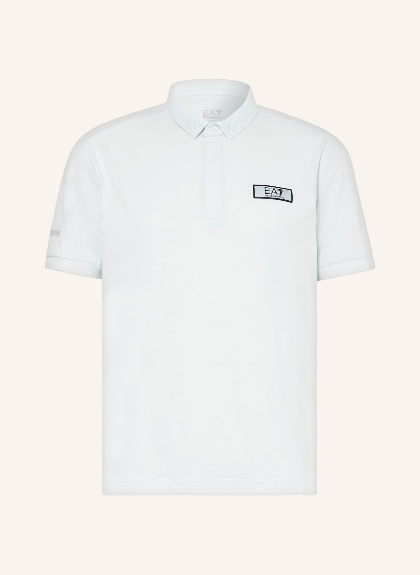 EA7 EMPORIO ARMANI Jersey polo shirt in mint