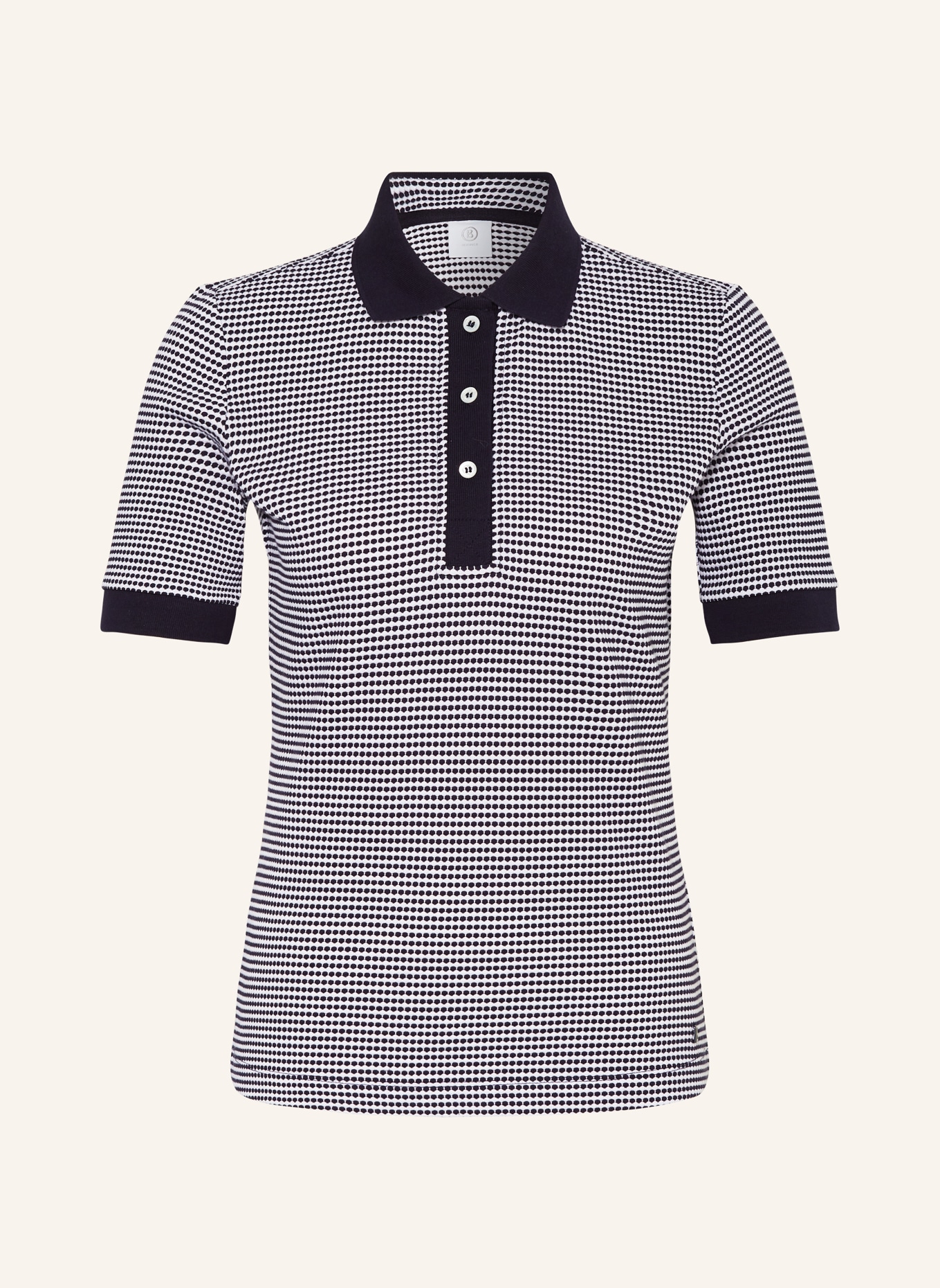 BOGNER Strick-Poloshirt WENDY, Farbe: DUNKELBLAU/ WEISS (Bild 1)