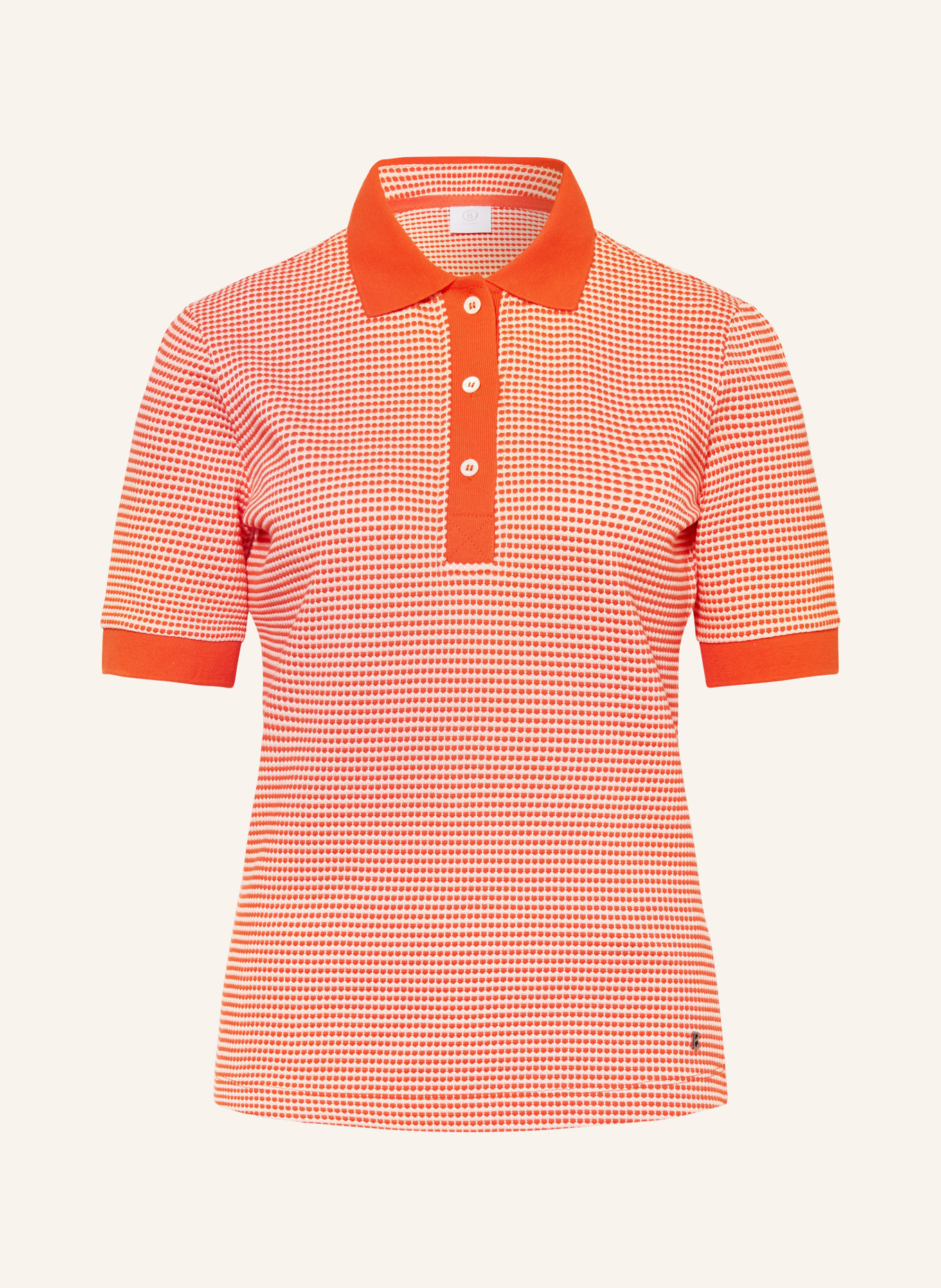 BOGNER Strick-Poloshirt WENDY, Farbe: ORANGE/ HELLORANGE (Bild 1)