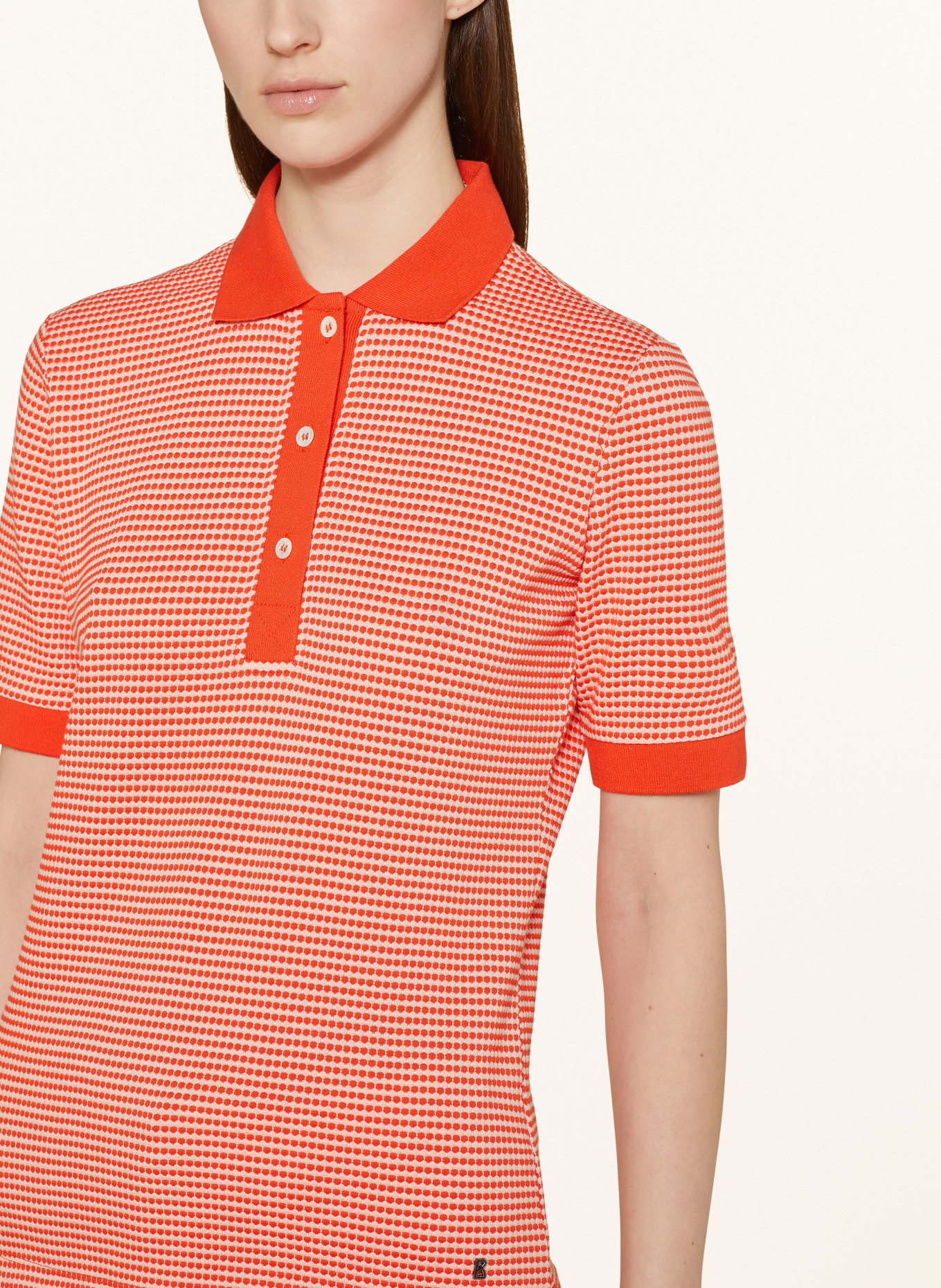 BOGNER Strick-Poloshirt WENDY, Farbe: ORANGE/ HELLORANGE (Bild 4)