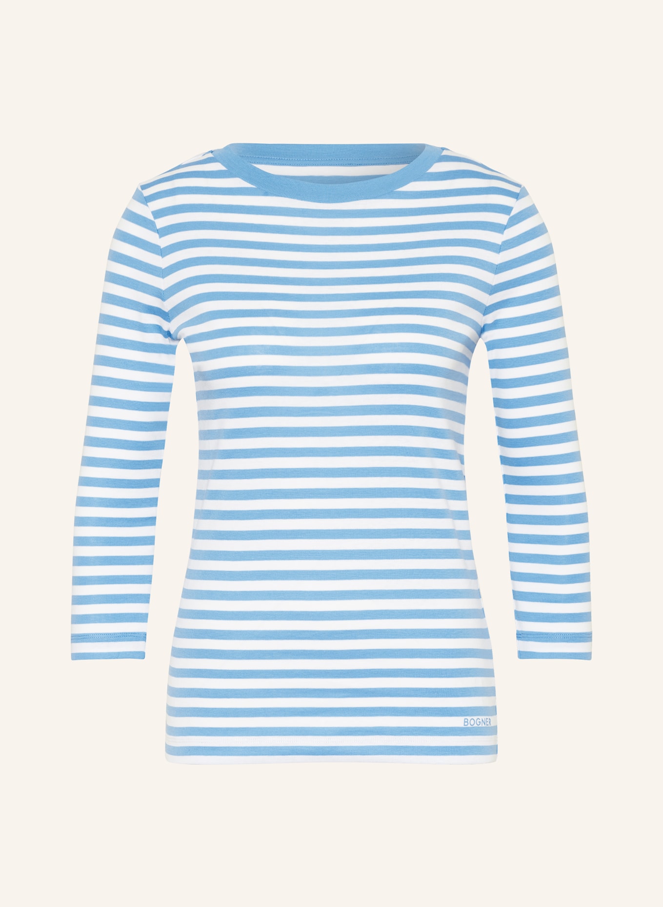 BOGNER Long sleeve shirt LOUNA, Color: WHITE/ BLUE (Image 1)