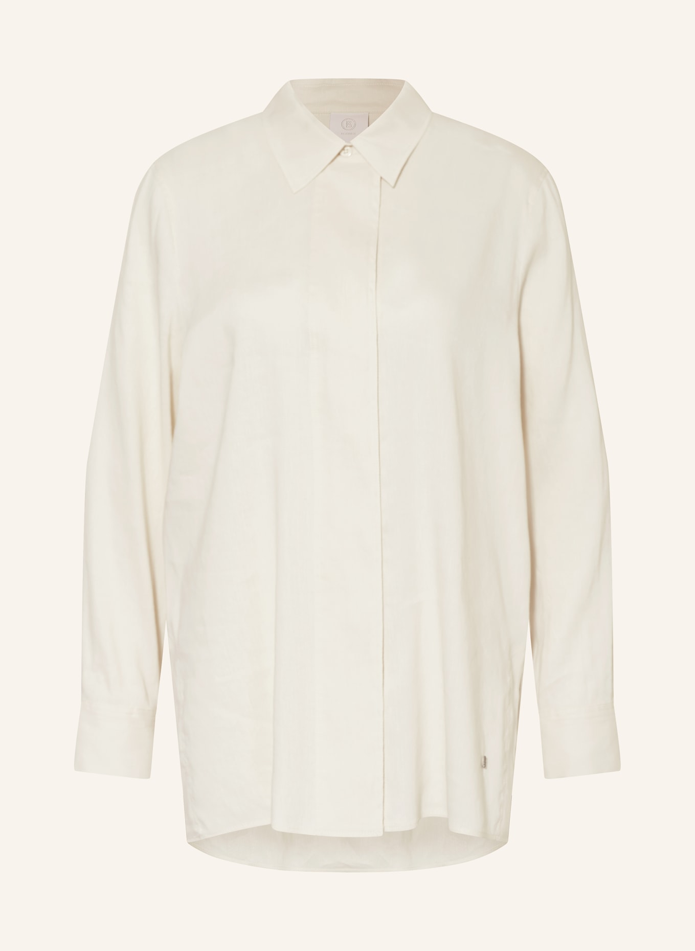 BOGNER Shirt blouse RIA-1 with linen, Color: CREAM (Image 1)