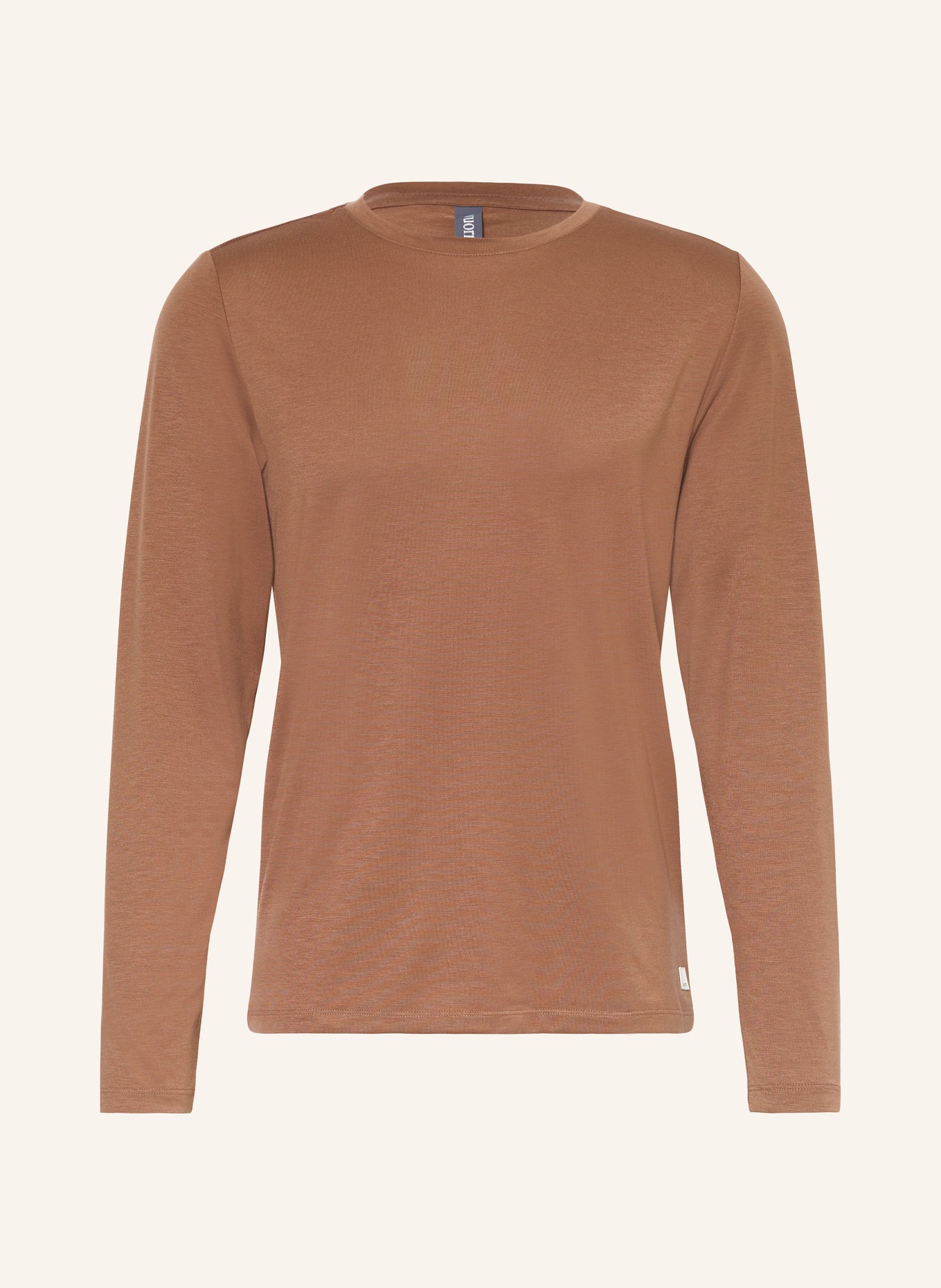 vuori Long sleeve shirt CURRENT TECH, Color: BROWN (Image 1)