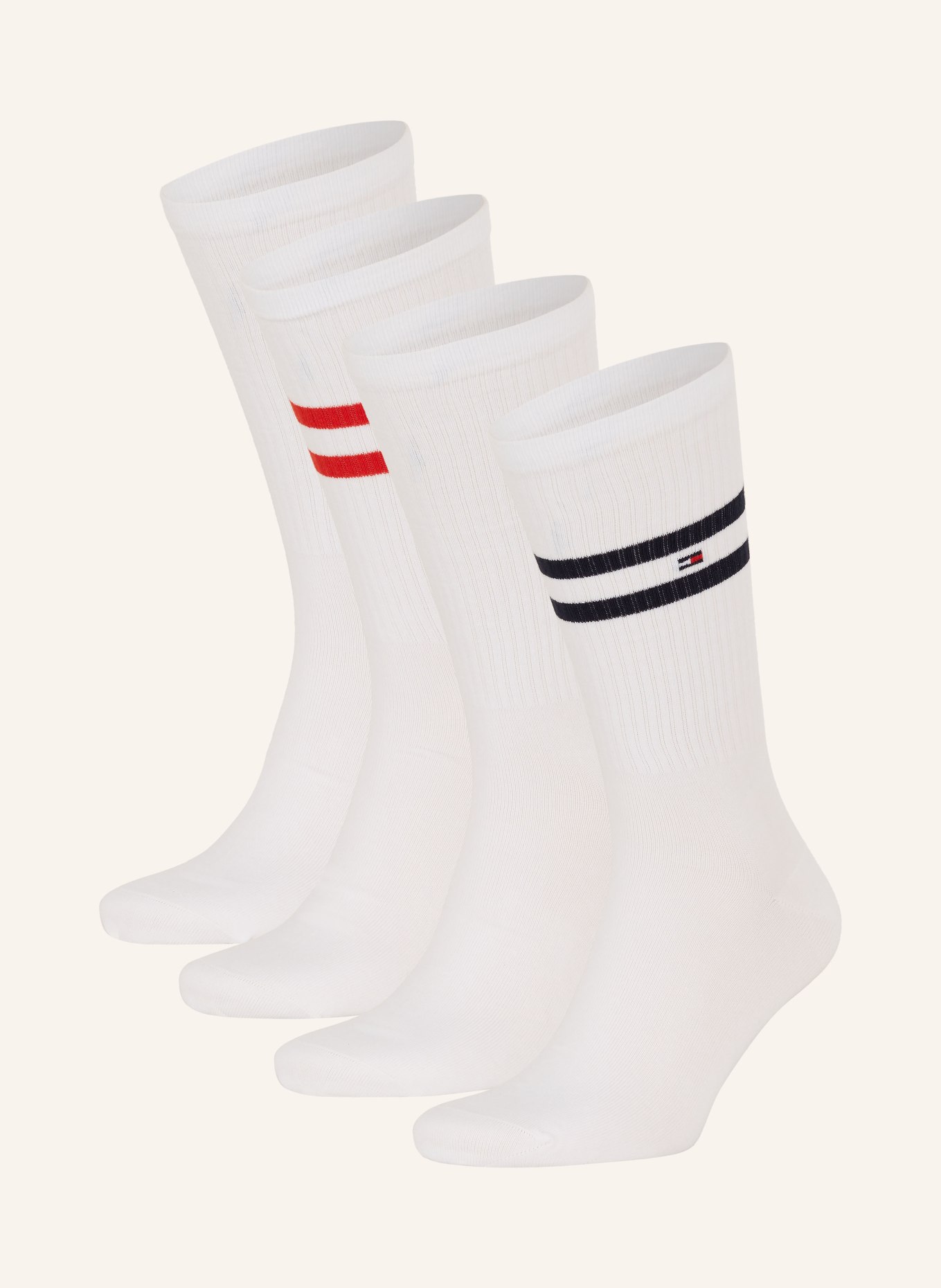 TOMMY HILFIGER 4-pack socks with gift box, Color: 001 WHITE (Image 1)