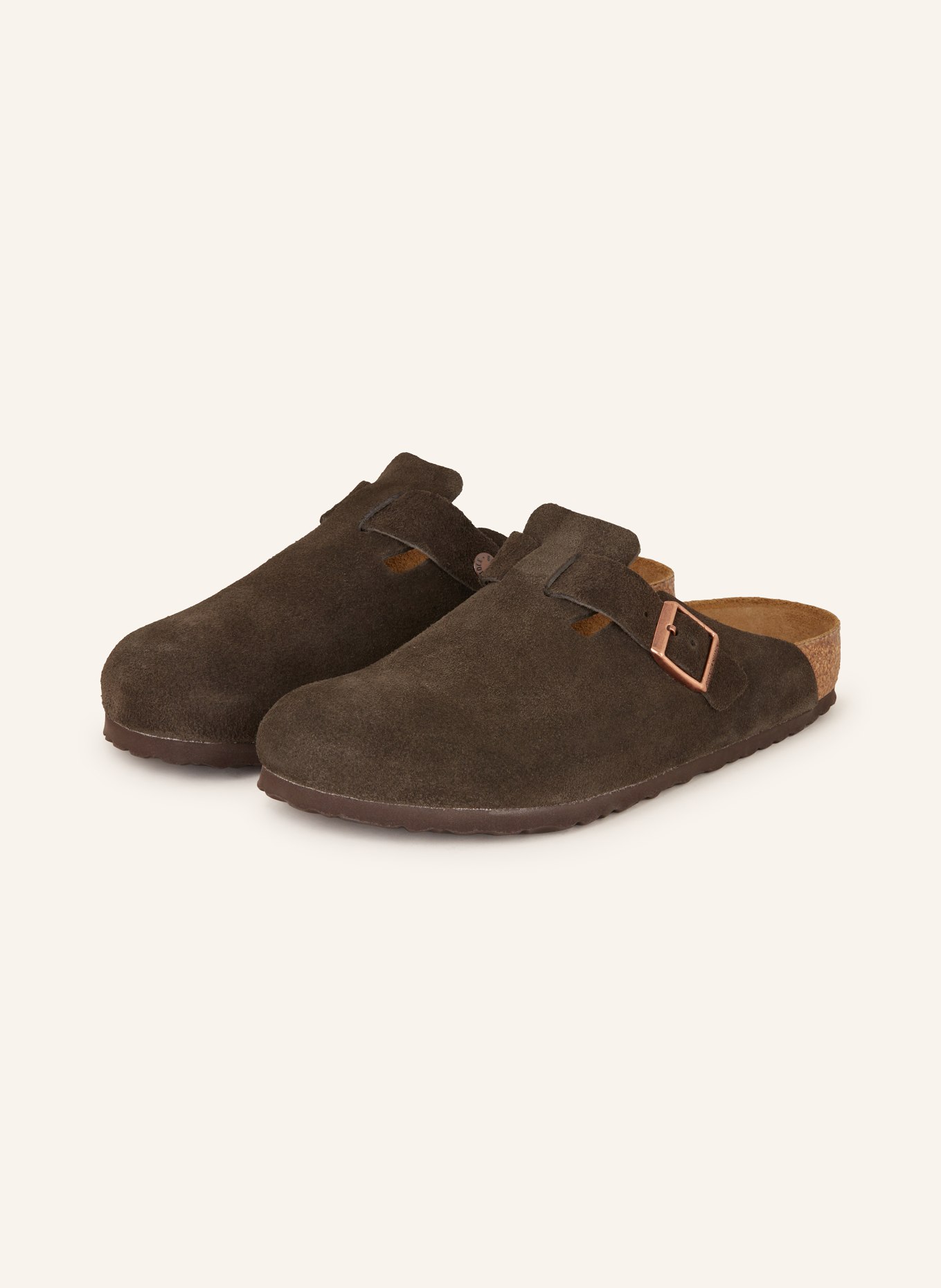 BIRKENSTOCK Pantoletten BOSTON, Farbe: DUNKELBRAUN (Bild 1)