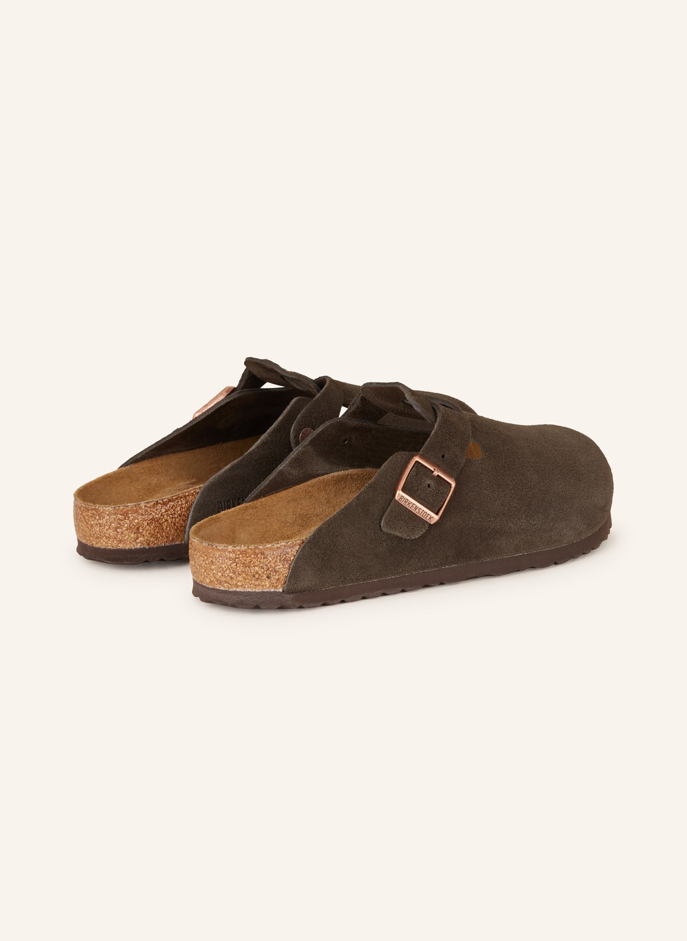 BIRKENSTOCK Slides BOSTON, Color: DARK BROWN (Image 2)