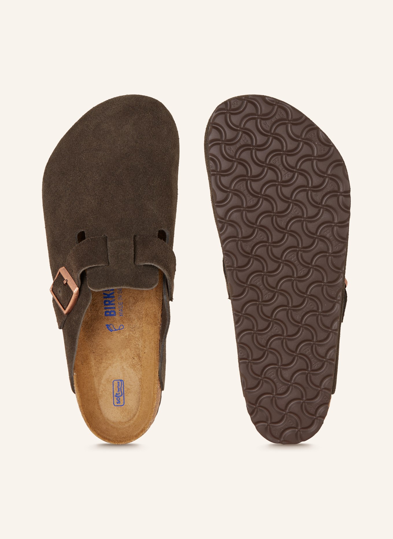 BIRKENSTOCK Slides BOSTON, Color: DARK BROWN (Image 5)