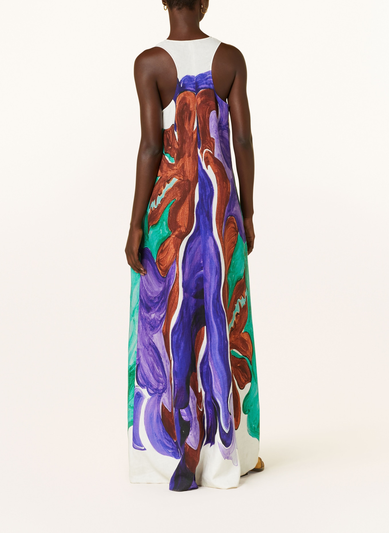 DOROTHEE SCHUMACHER Linen dress, Color: PURPLE/ BROWN/ YELLOW (Image 3)