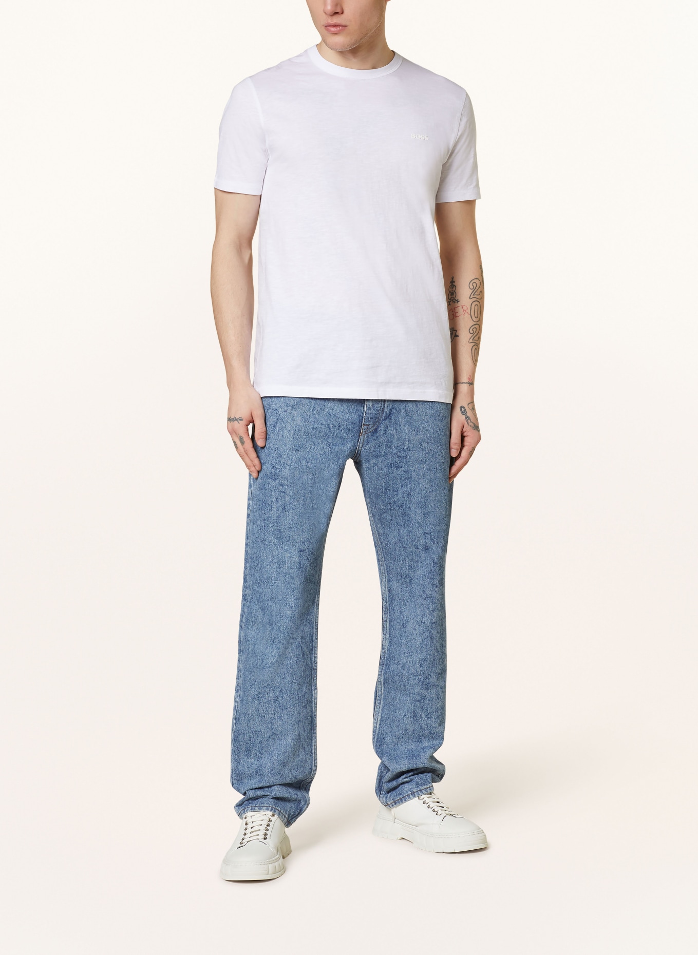 BOSS T-shirt TEGOOD, Color: WHITE (Image 2)