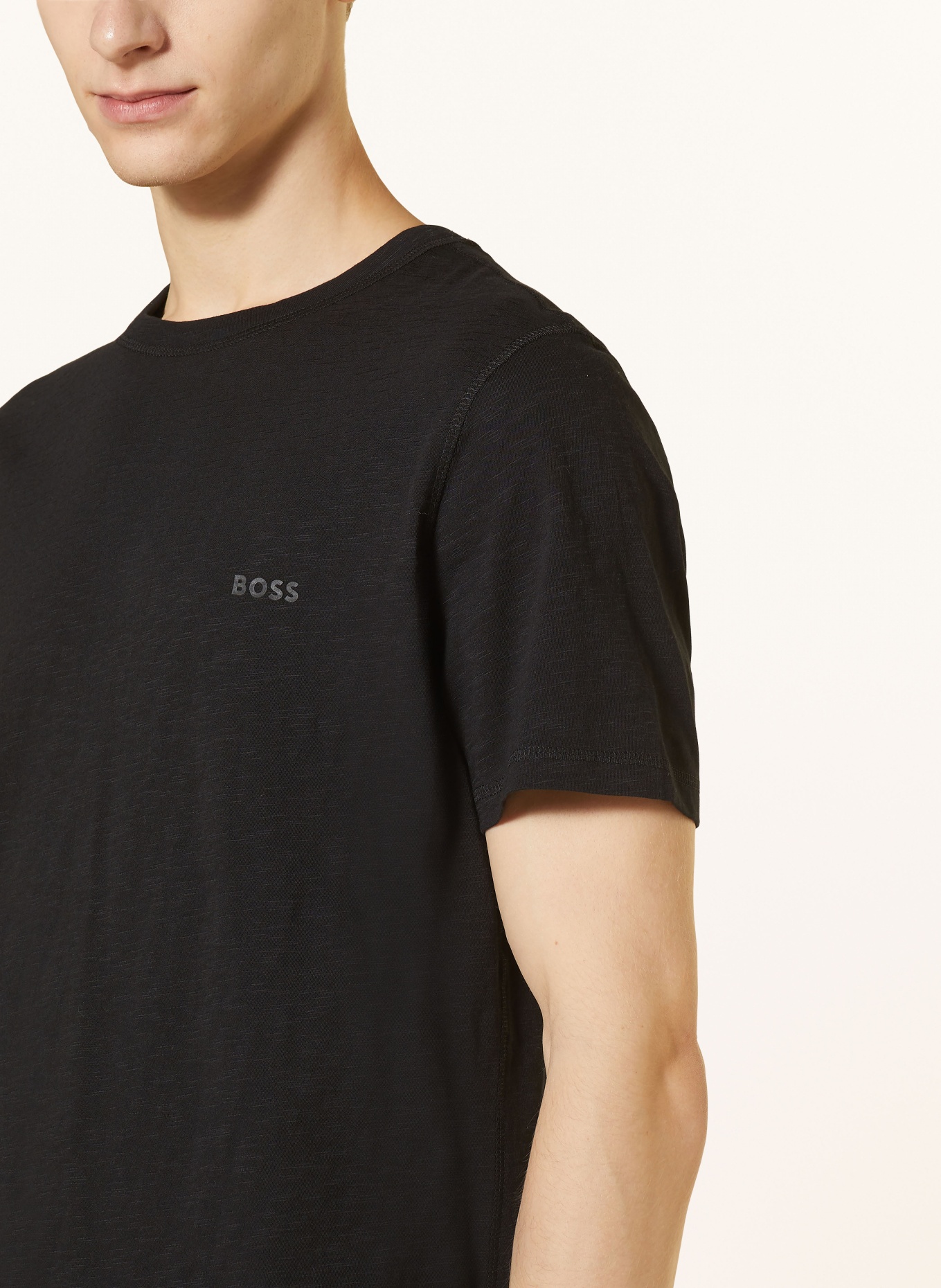 BOSS T-shirt TEGOOD, Color: BLACK (Image 4)